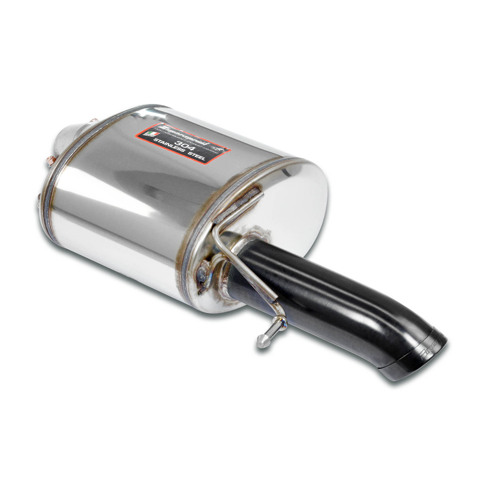 Scarico posteriore sinistro "Gun Metal Grey" O80