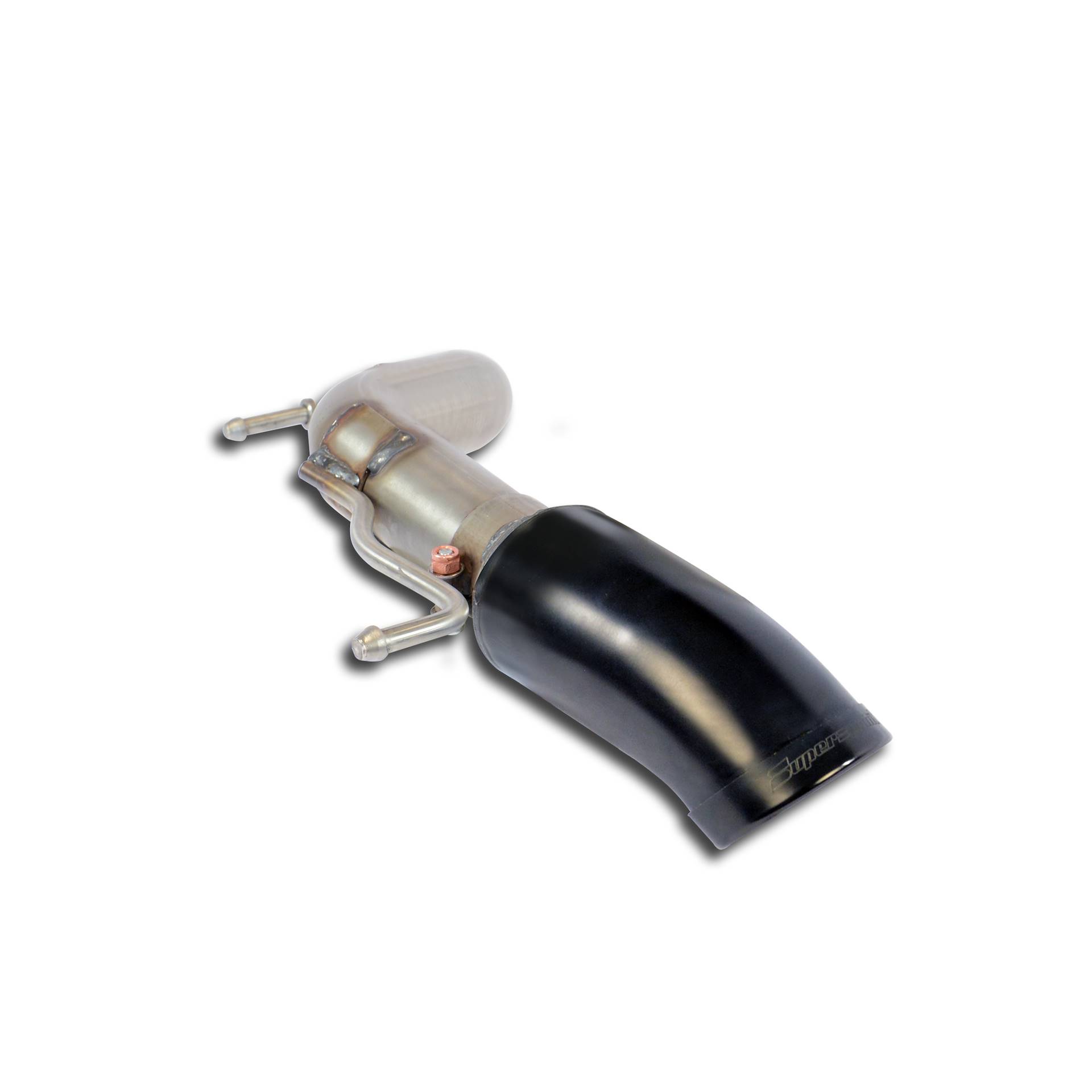 Tubo posteriore sinistro "Gun Metal Grey" O80<br>(Elimina silenziatore posteriore di serie)