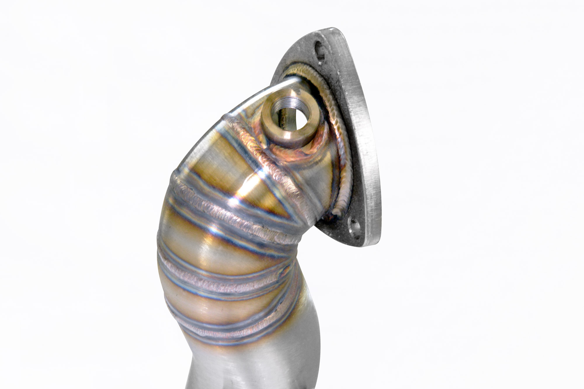 Turbo downpipe kit<br>(Sostituisce catalizzatore di serie)<br>(Replaces OEM catalytic converter)