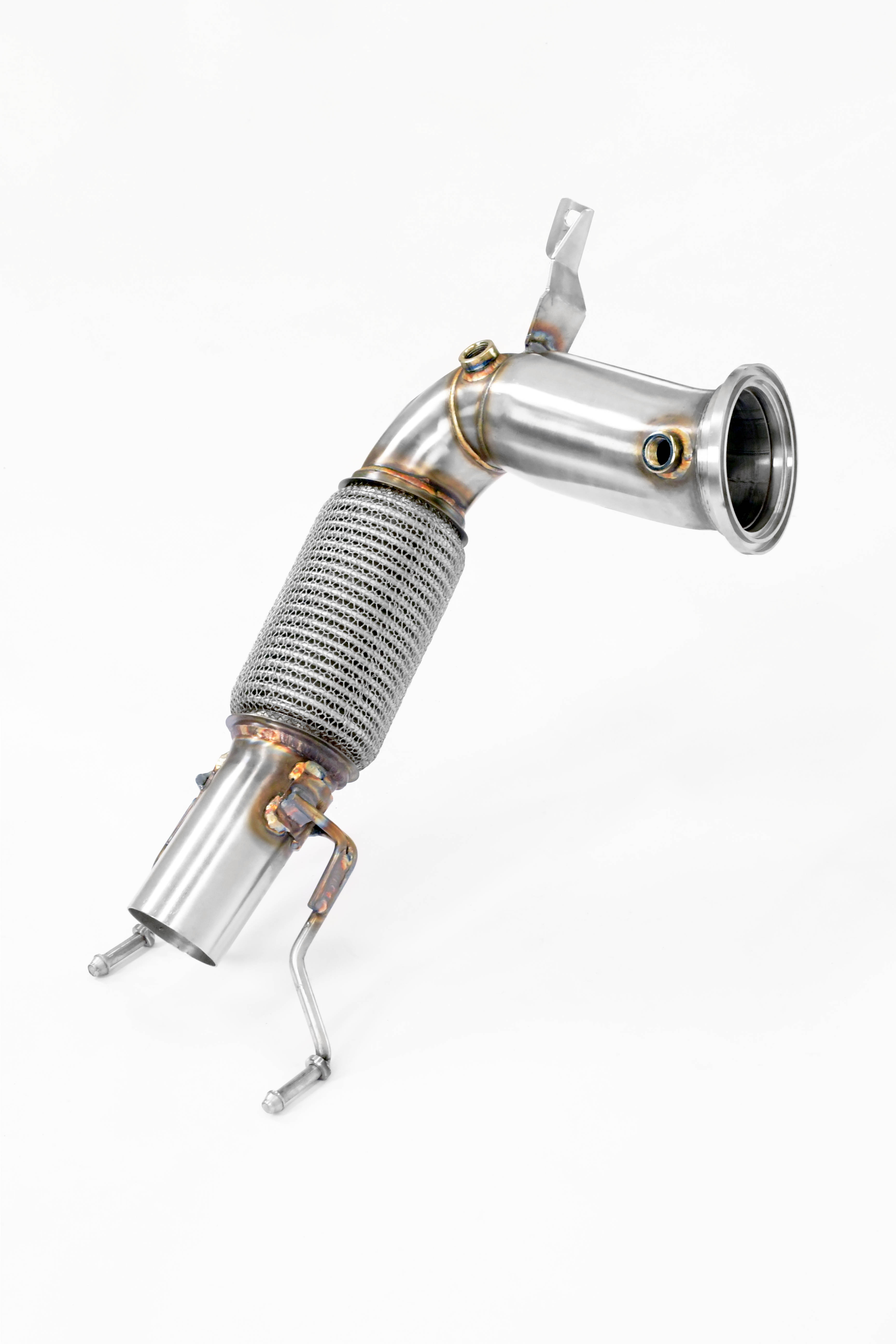 Turbo downpipe kit<br>(Sostituisce catalizzatore di serie)<br>(Replaces OEM catalytic converter)