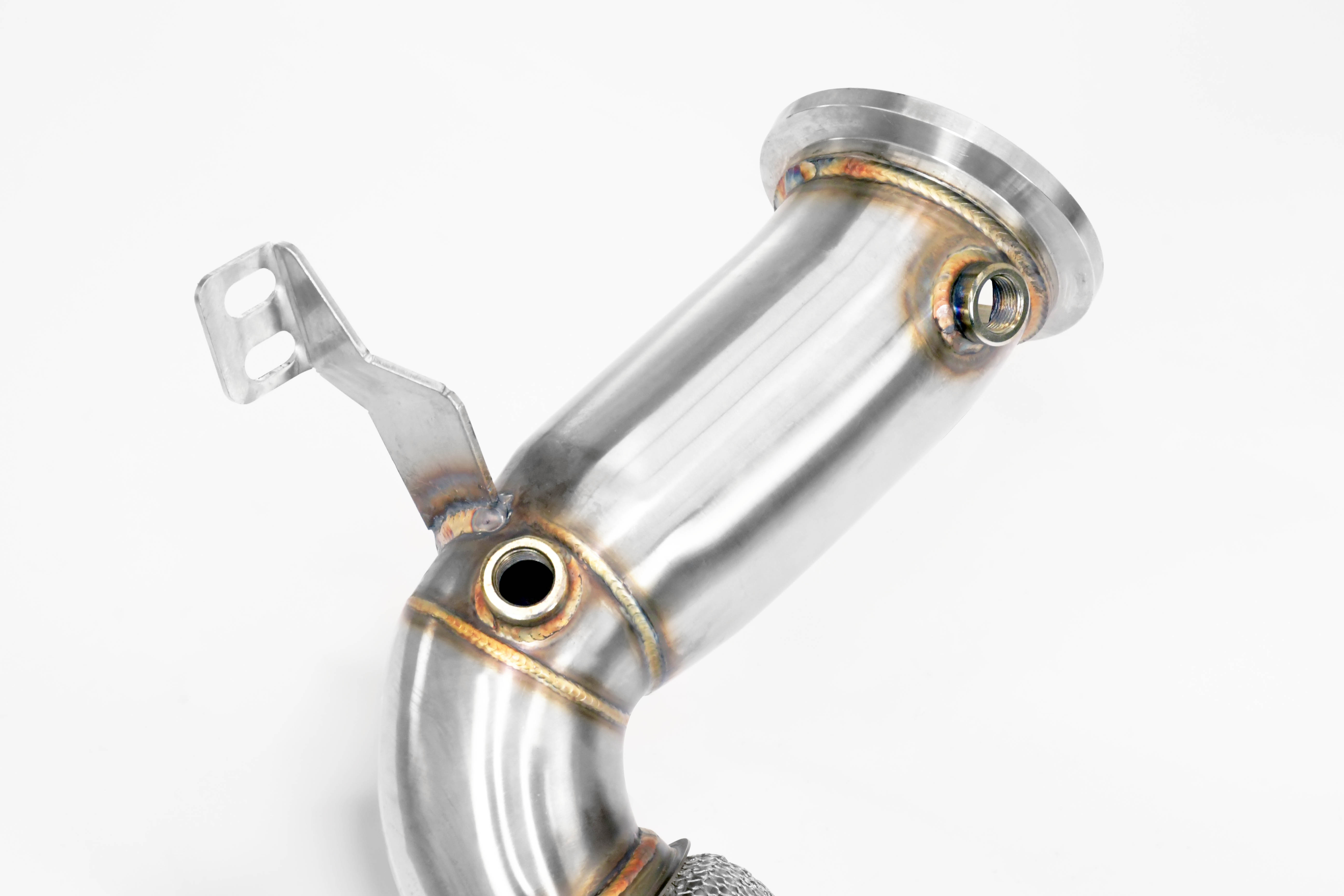 Turbo downpipe kit<br>(Sostituisce catalizzatore di serie)<br>(Replaces OEM catalytic converter)