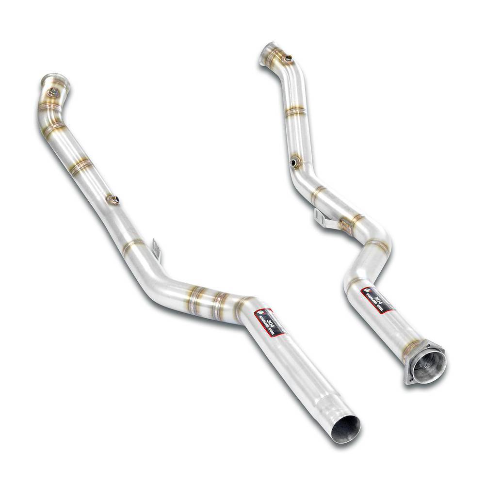 Kit tubo turbina + Tubo anteriore destro - sinistro<br> (Sostituisce catalizzatore di serie)