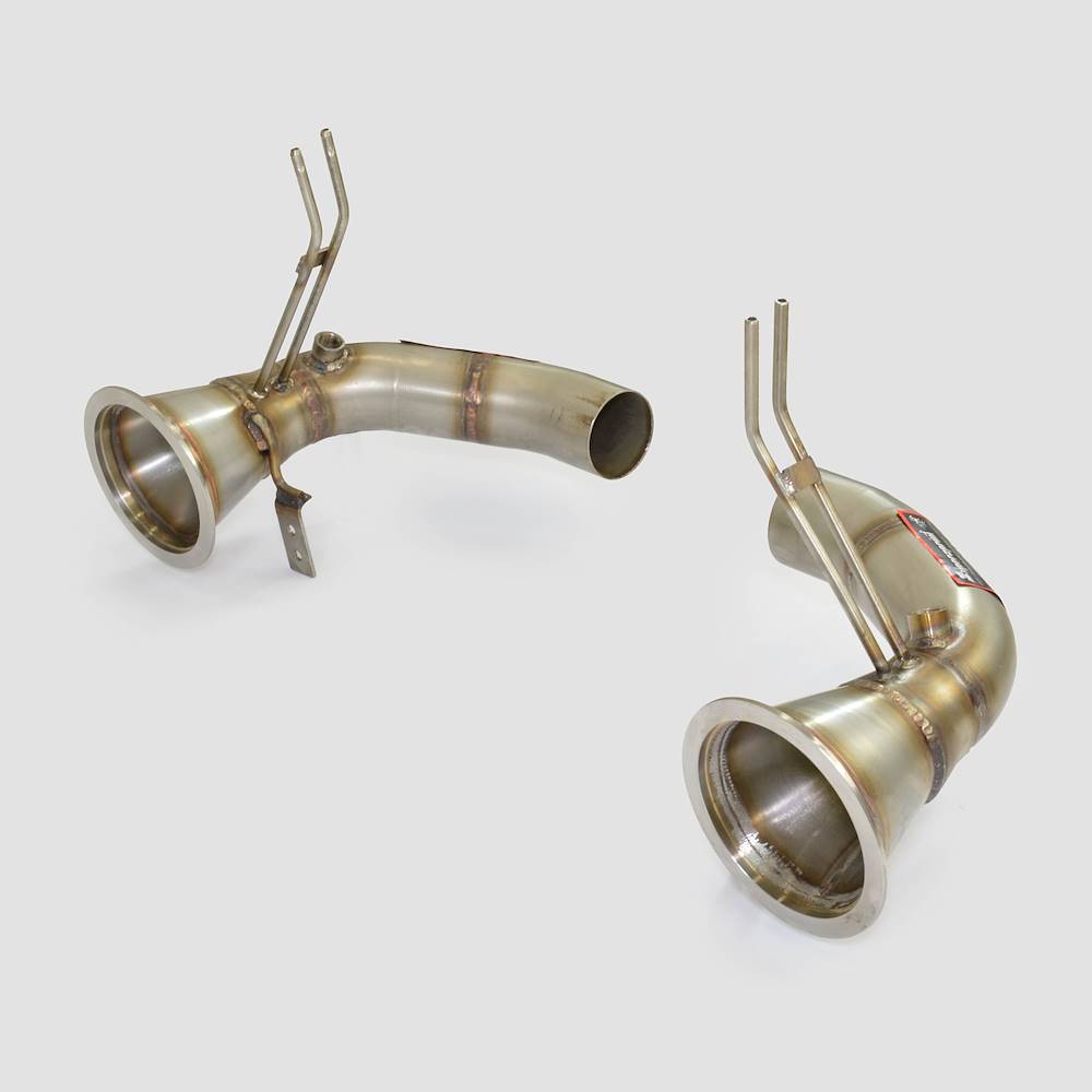Kit downpipe Destro + Sinistro<br>(Elimina catalizzatore + GPF)