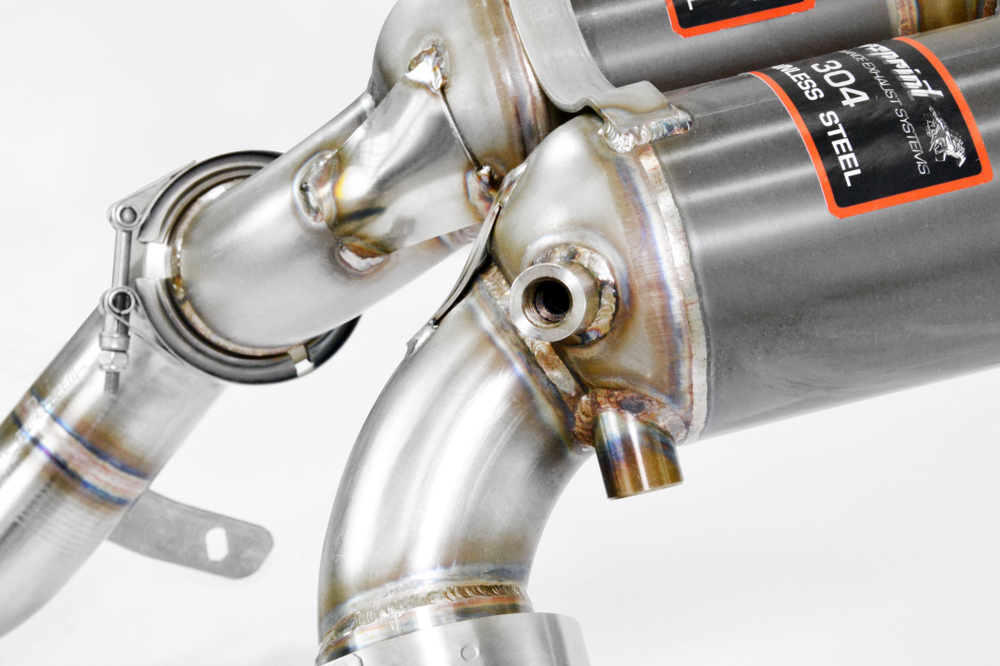 Downpipe + catalizzatore metallico destro - sinistro<br>(Guida a destra / sinistra)