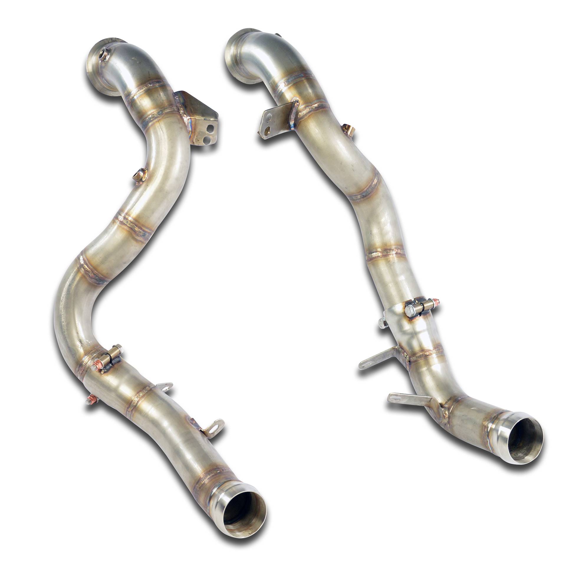 Kit downpipe Destro + Sinistro<br>Elimina catalizzatore primario e secondario (RHD - LHD)