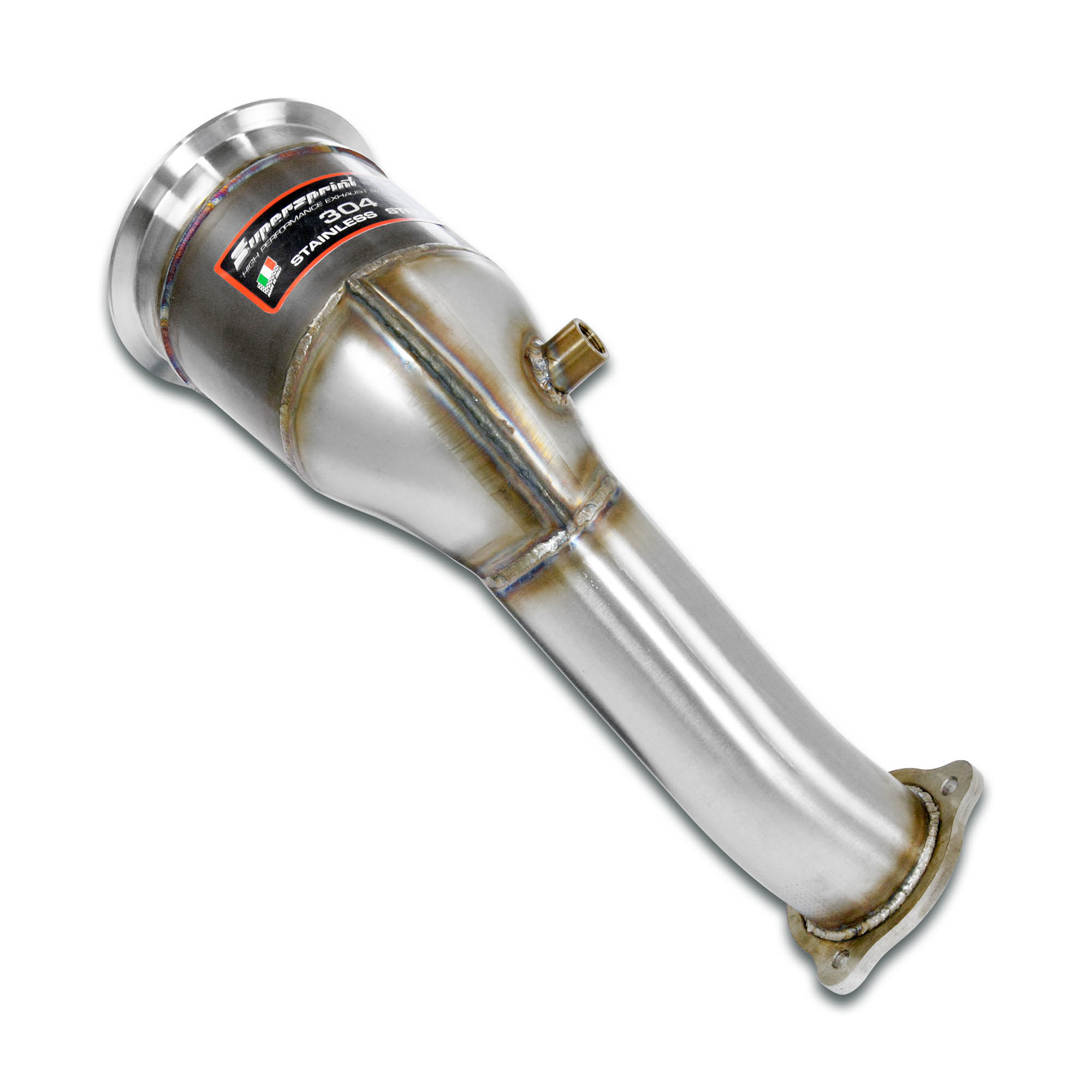 Downpipe Destro + catalizzatore metallico<br>(Guida a sinistra / destra)