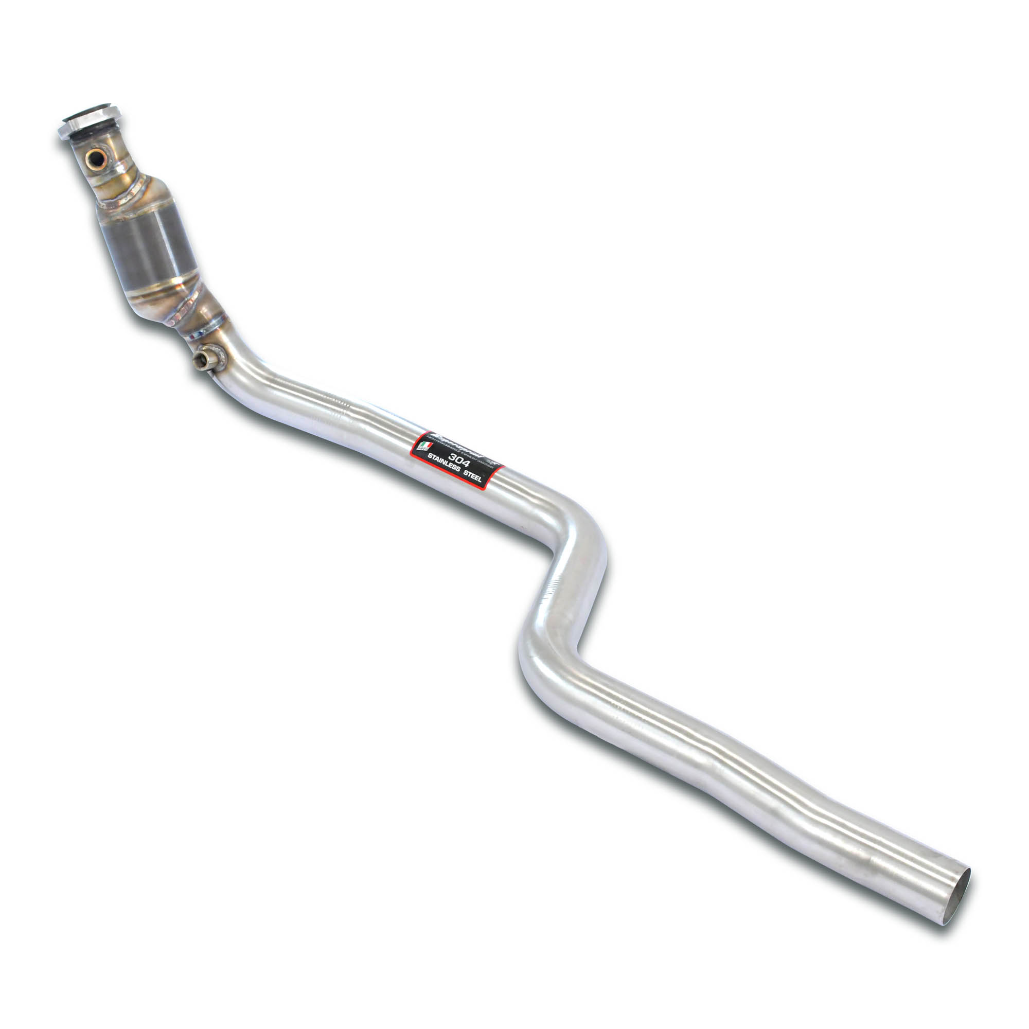 Downpipe Destro + tubo anteriore + catalizzatore primario