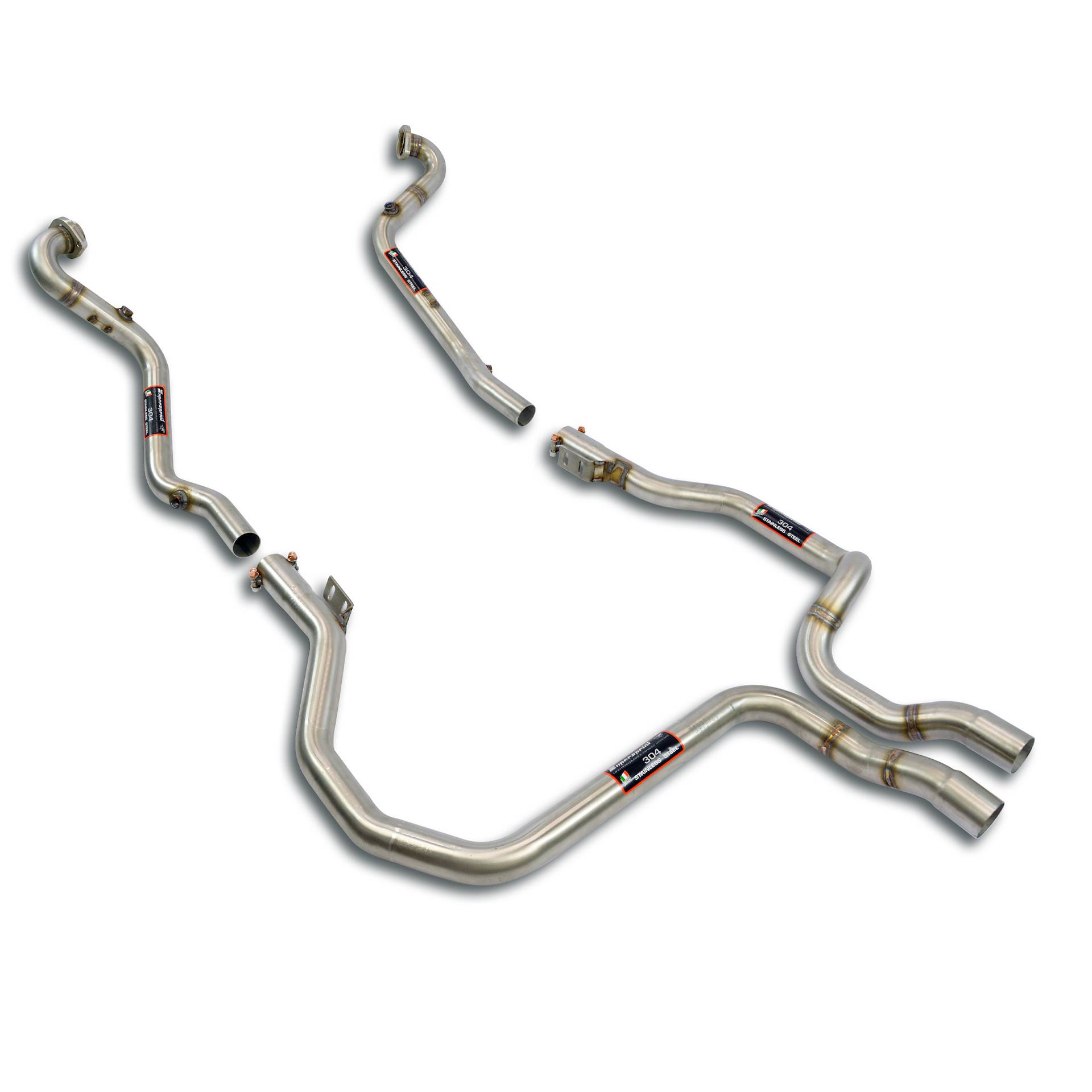 Kit downpipe Destro + Sinistro<br>(Elimina catalizzatore primario e secondario)