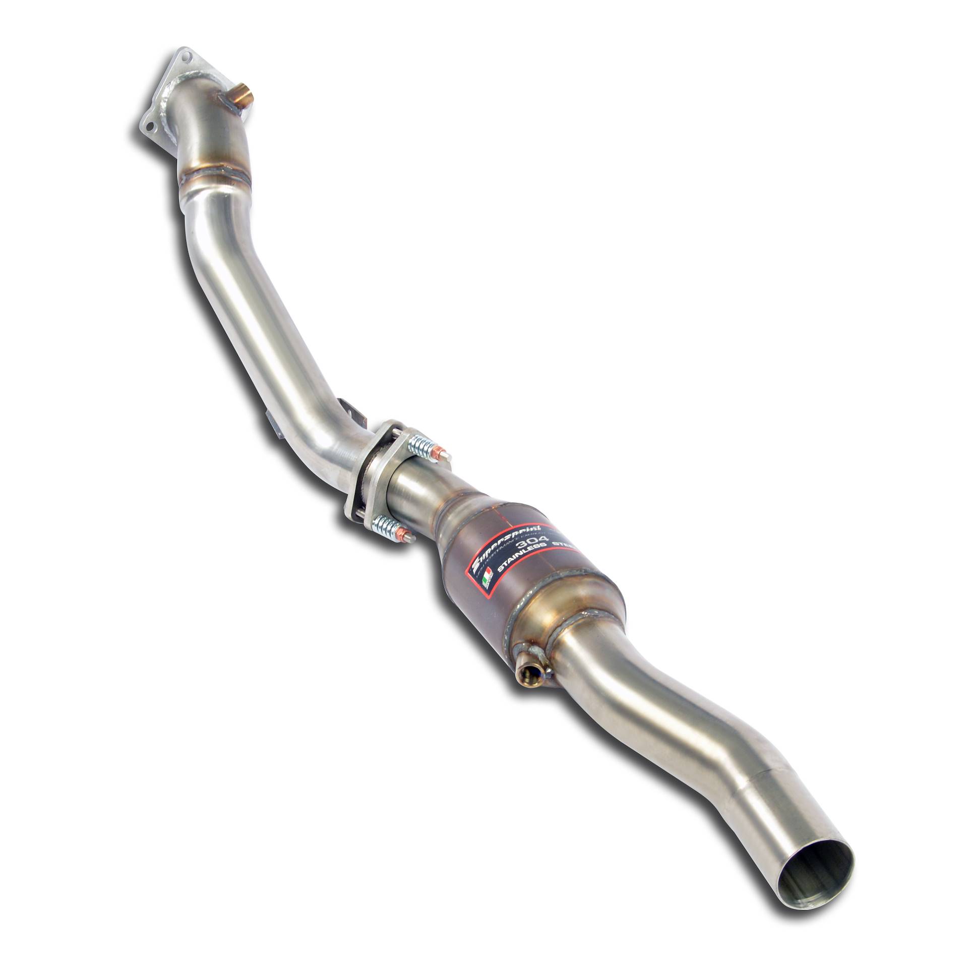 Kit tubo turbina sinistro con catalizzatore metallico