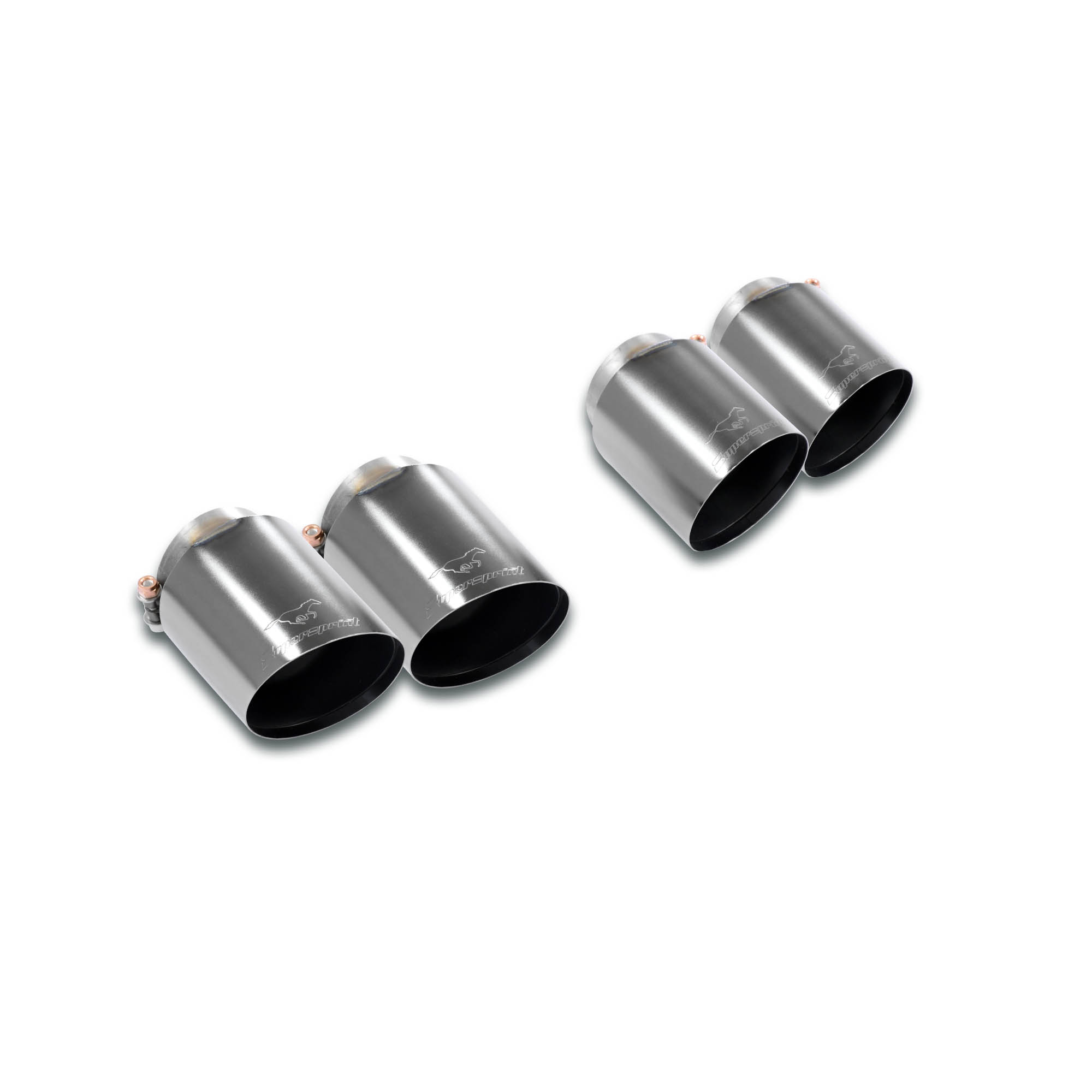 Kit terminali "Race-Gun Metal Grey" Destro OO100 - Sinistro OO100
