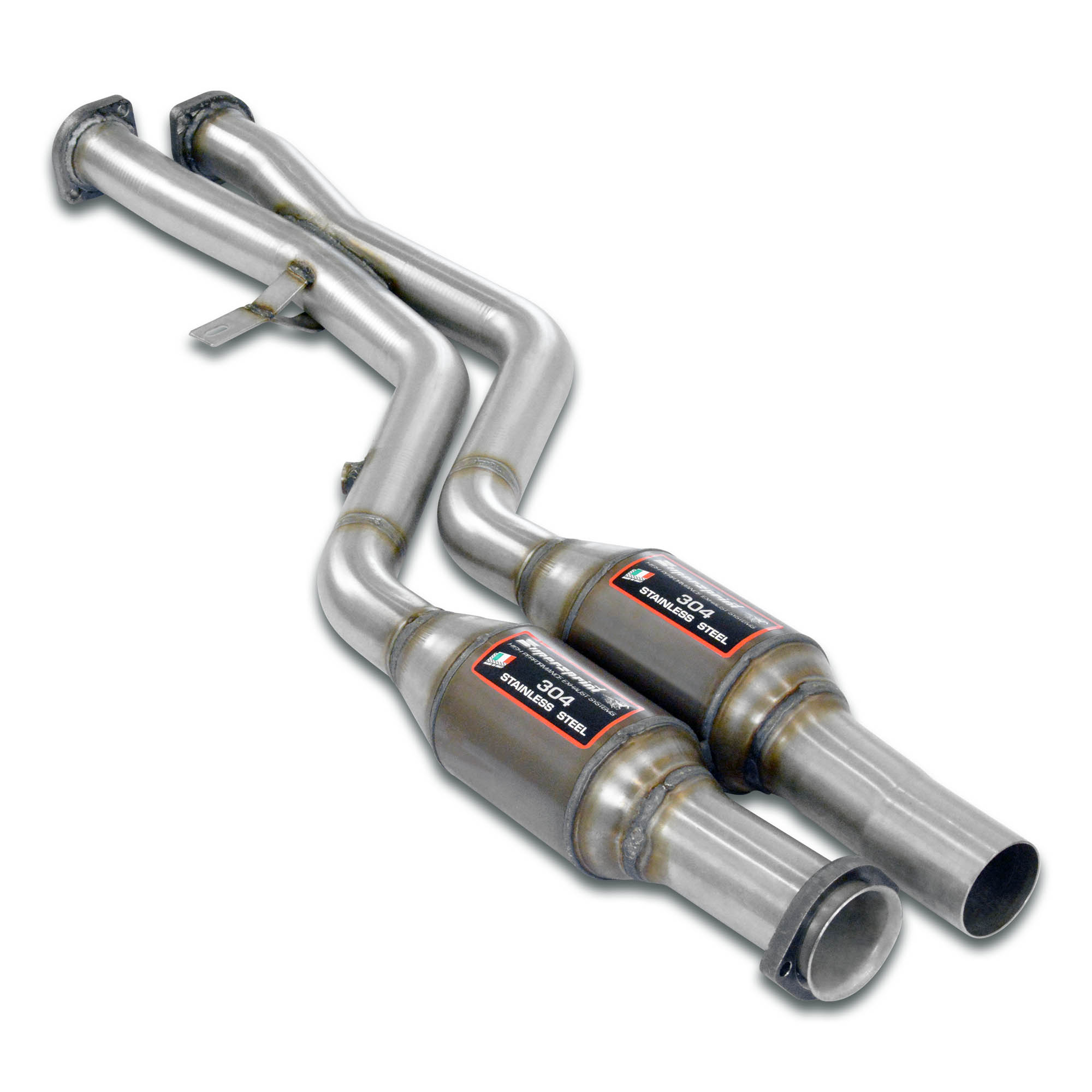 Anteriore con catalizzatore metallico destro - sinistro + "X-Pipe"