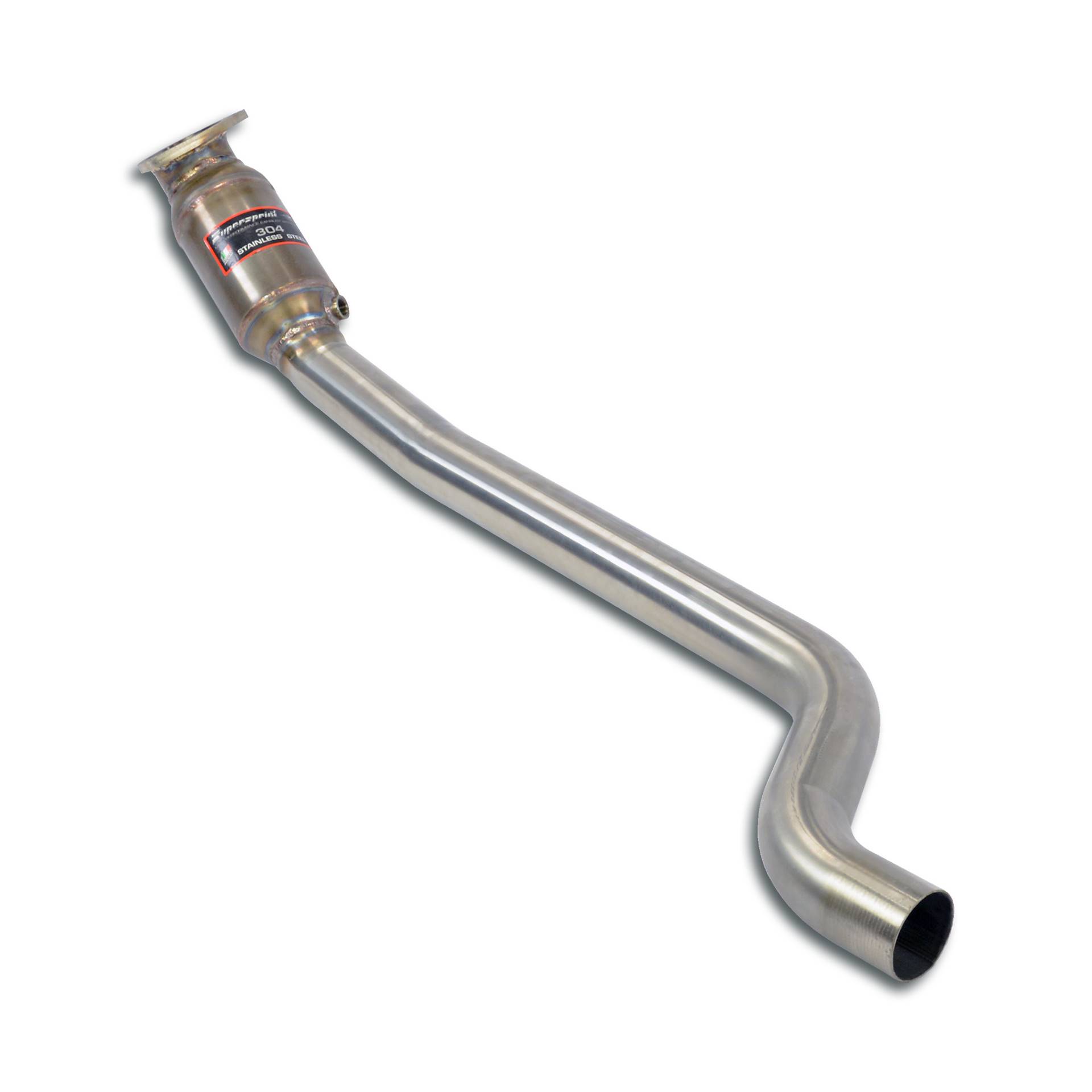 Downpipe destro con catalizzatore metallico