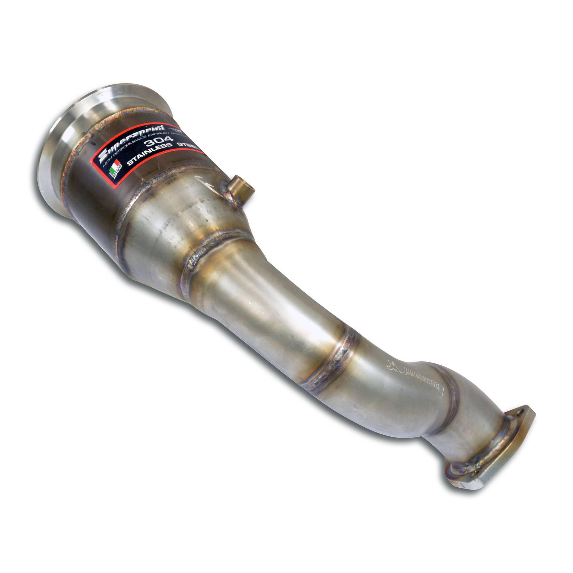 Downpipe Destro + catalizzatore metallico<br>(Guida a sinistra / destra)