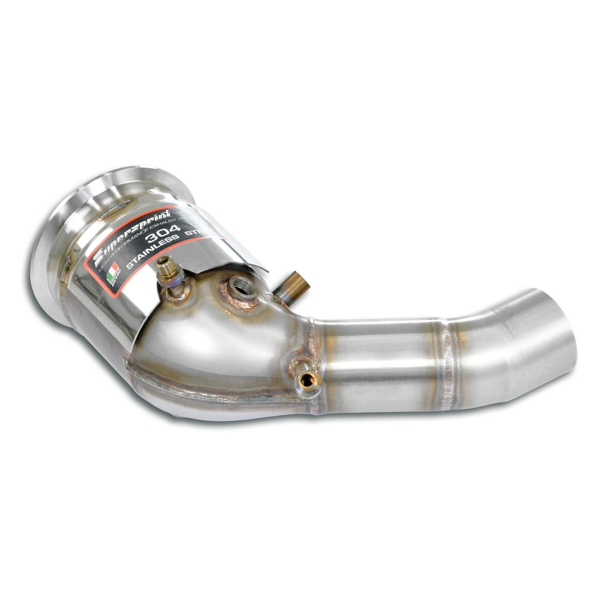 Downpipe Sinistro + Catalizzatore metallico<br>(Elimina GPF)