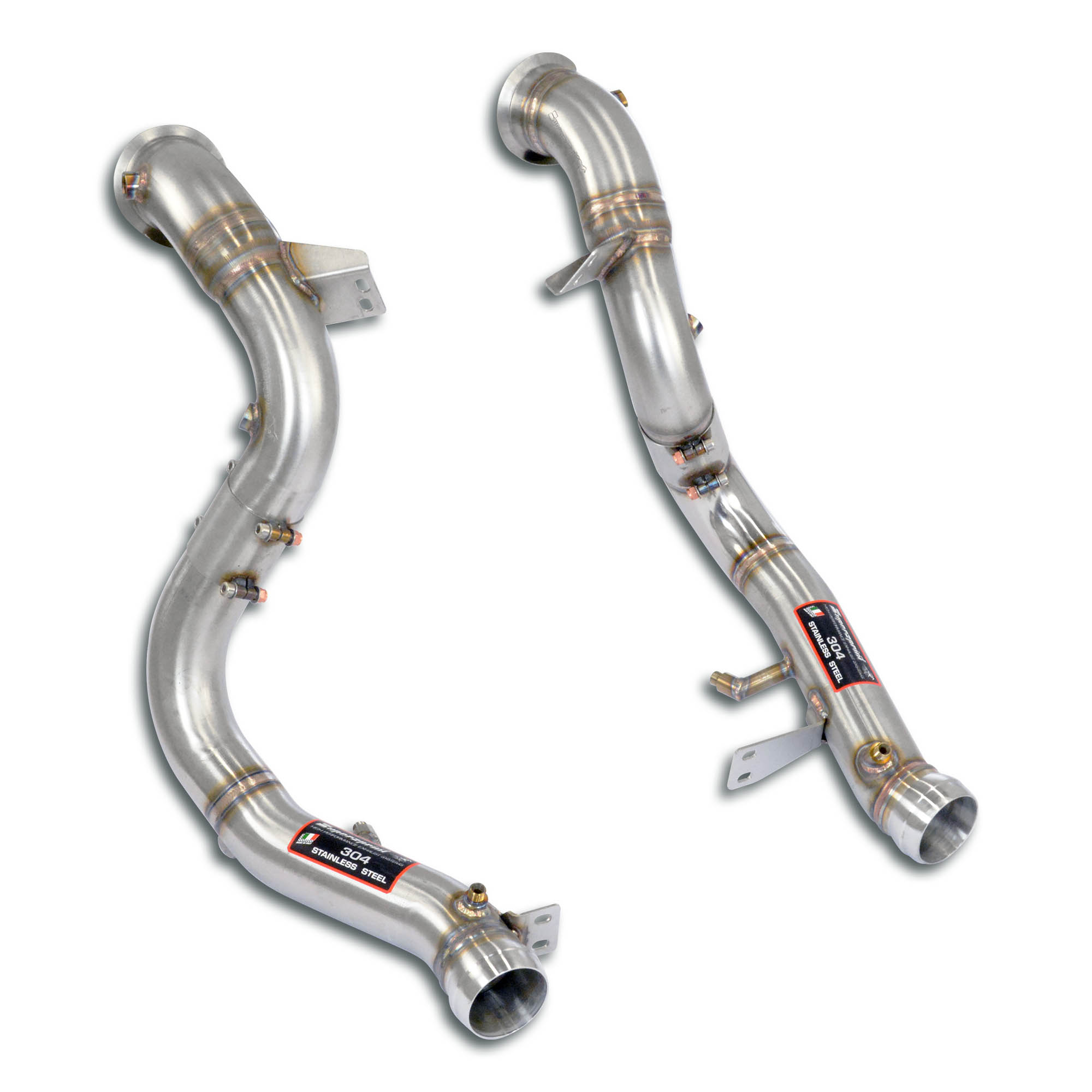 Kit downpipe Destro + Sinistro<br>Elimina catalizzatore primario e secondario