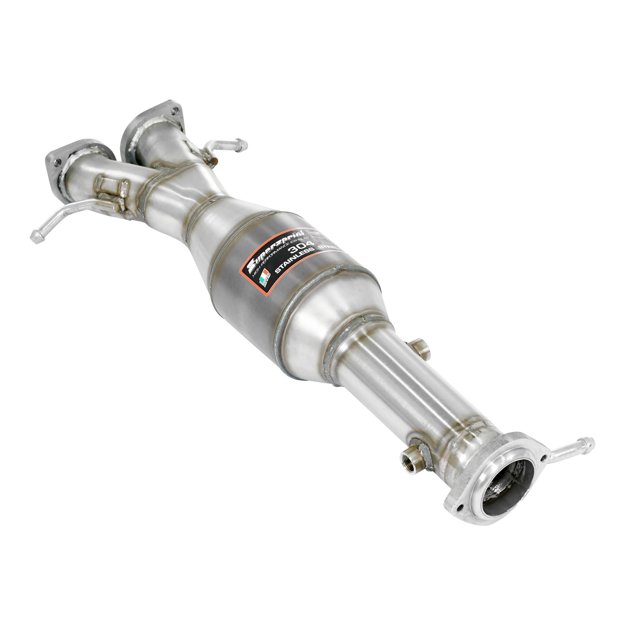 Scarico anteriore con catalizzatore Metallico 200CPSI