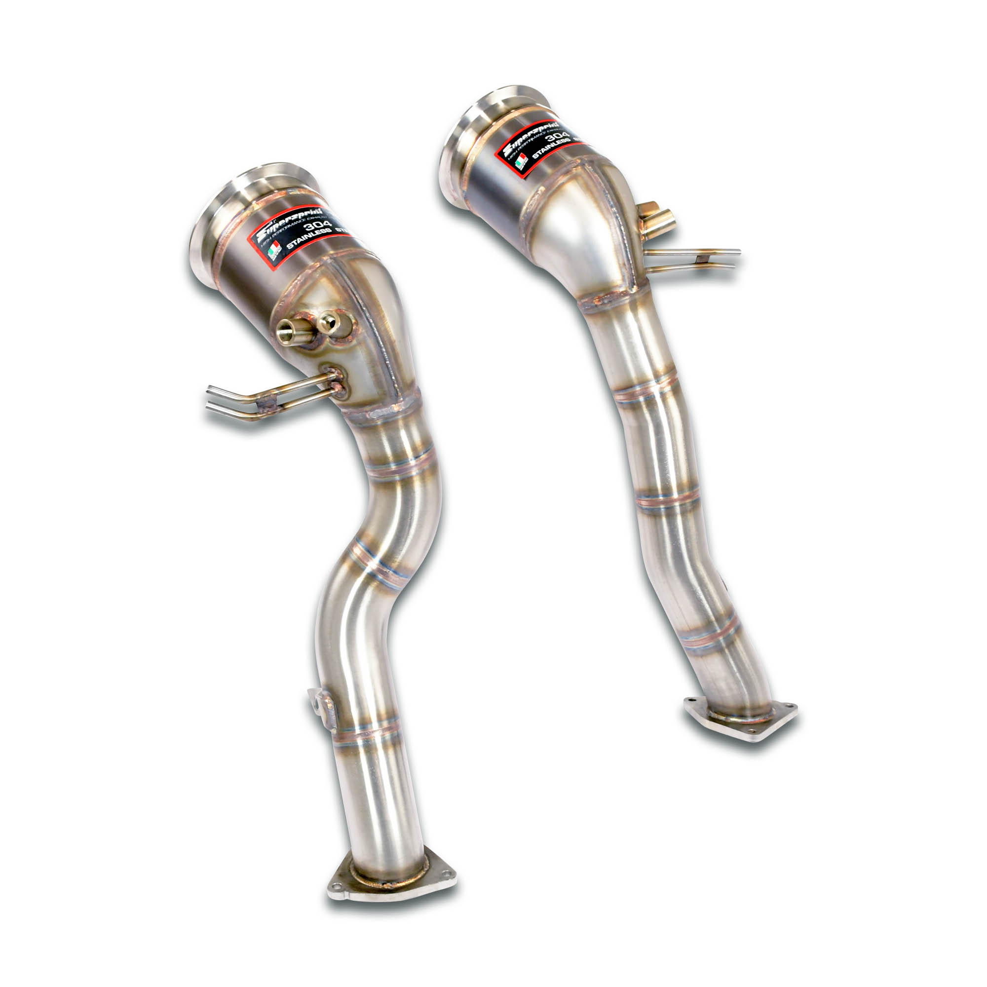 Downpipe destro - sinistro + catalizzatore metallico<br>(Elimina GPF)<br>(Guida a destra / sinistra)