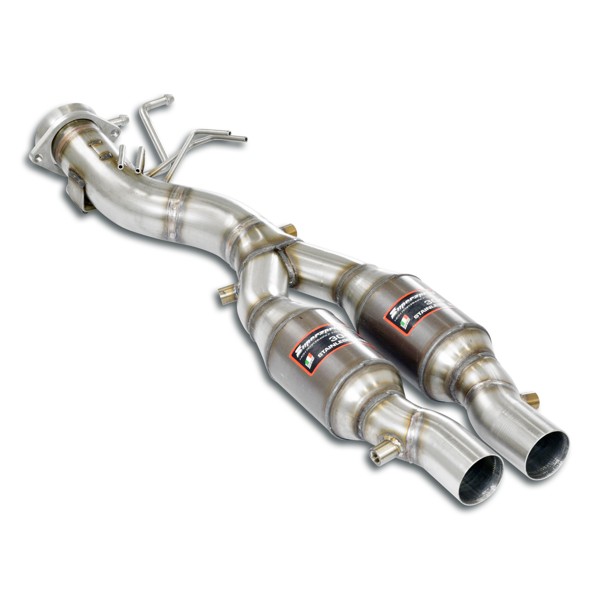 "Y-Pipe" con catalizzatori metallici destro - sinistro<br>(Elimina GPF)