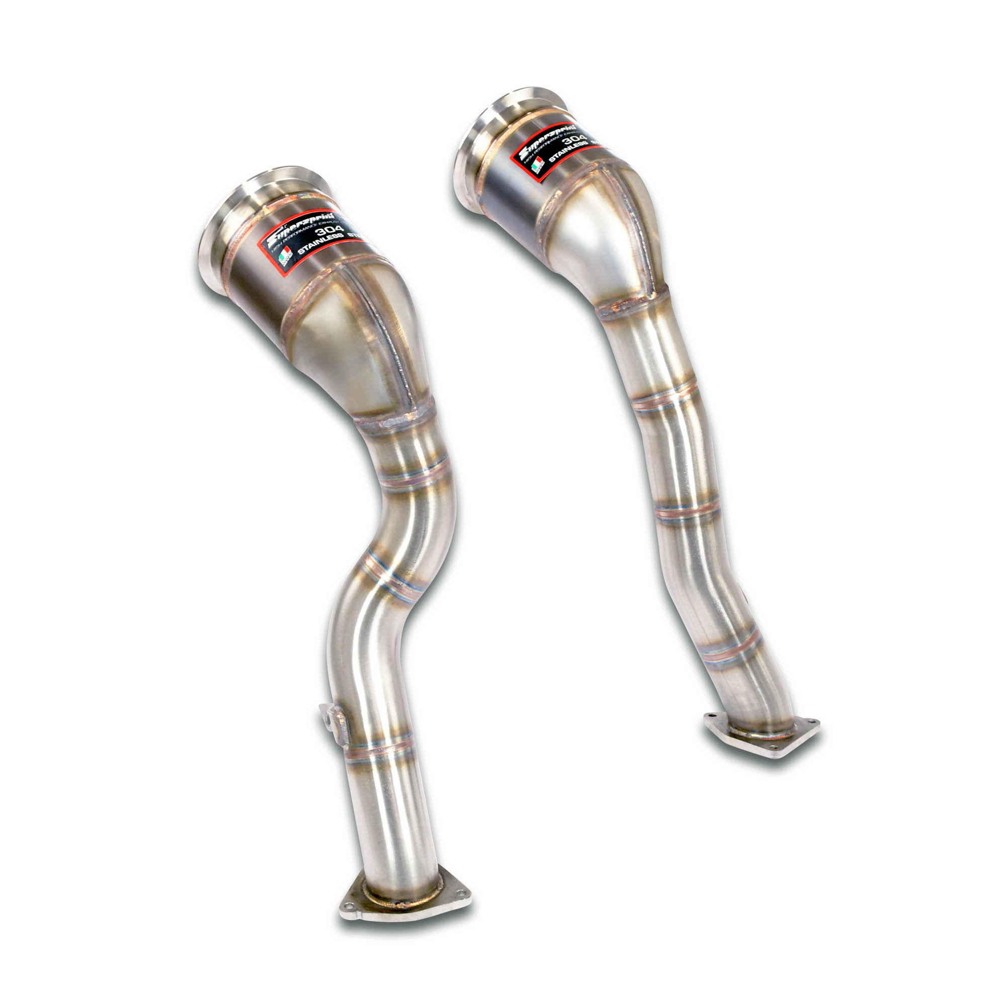 Downpipe destro - sinistro + catalizzatore metallico<br>(Guida a destra / sinistra)