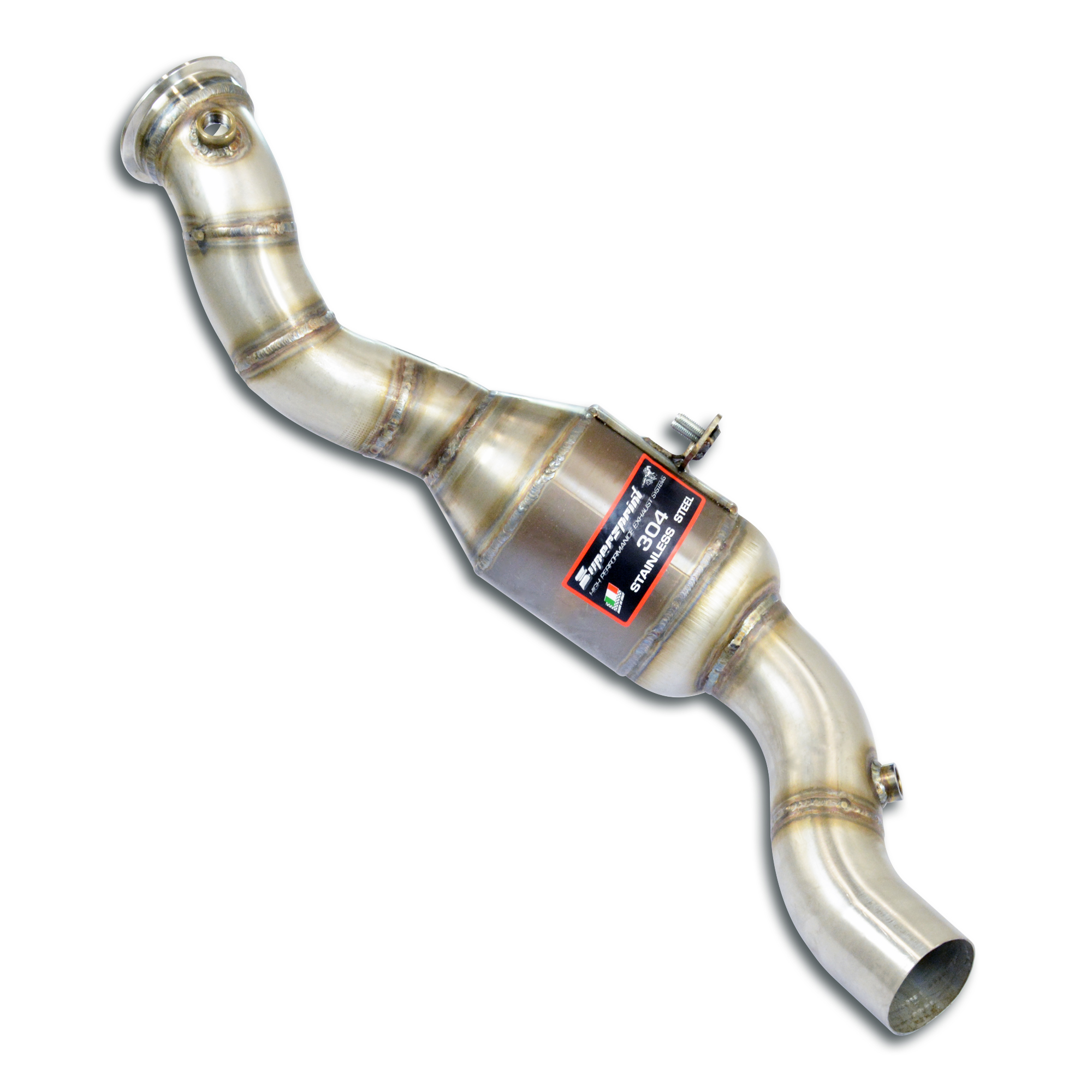Downpipe Sinistro + Catalizzatore metallico