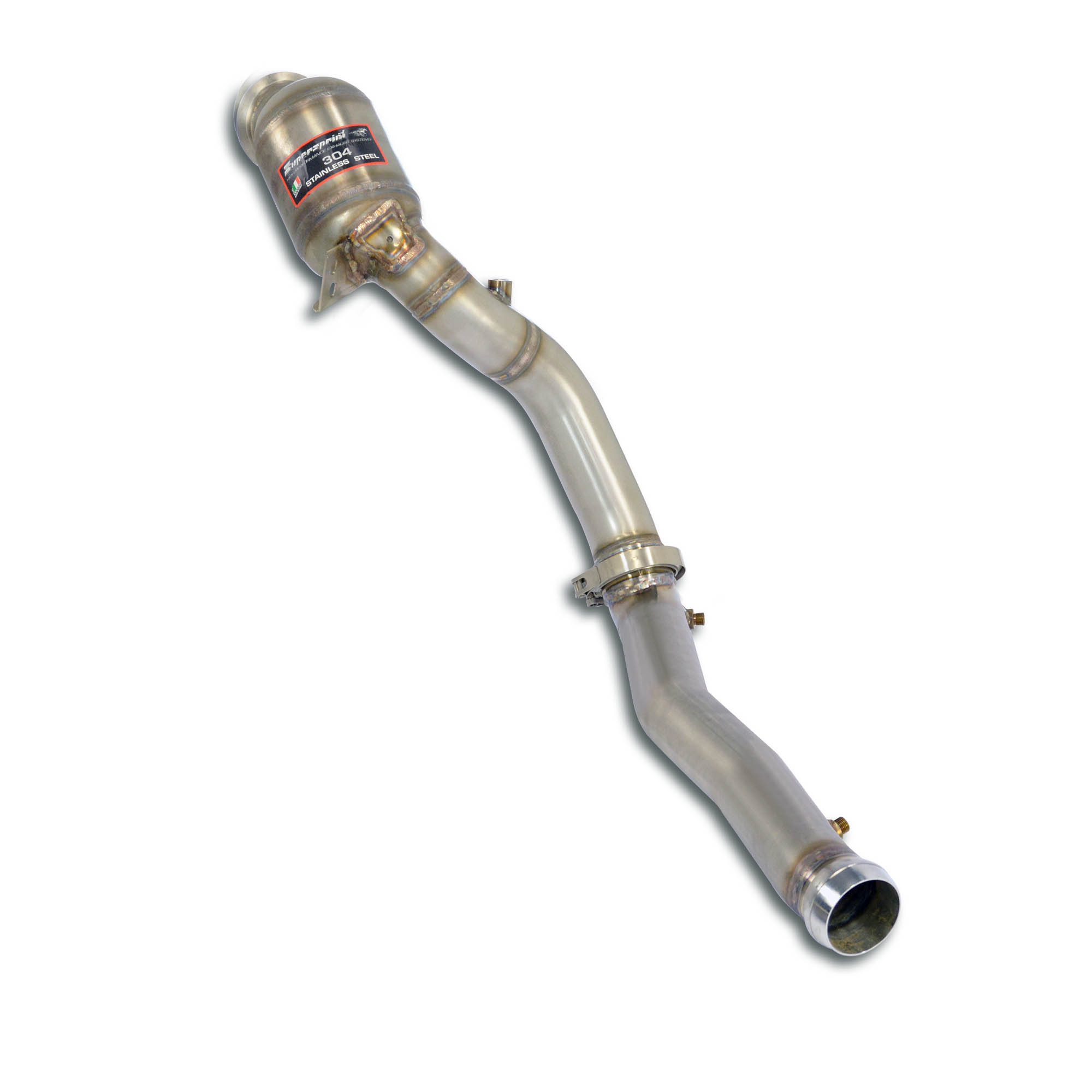 Downpipe Destro + pre-catalizzatore metallico<br>(Elimina catalizzatore secondario)  