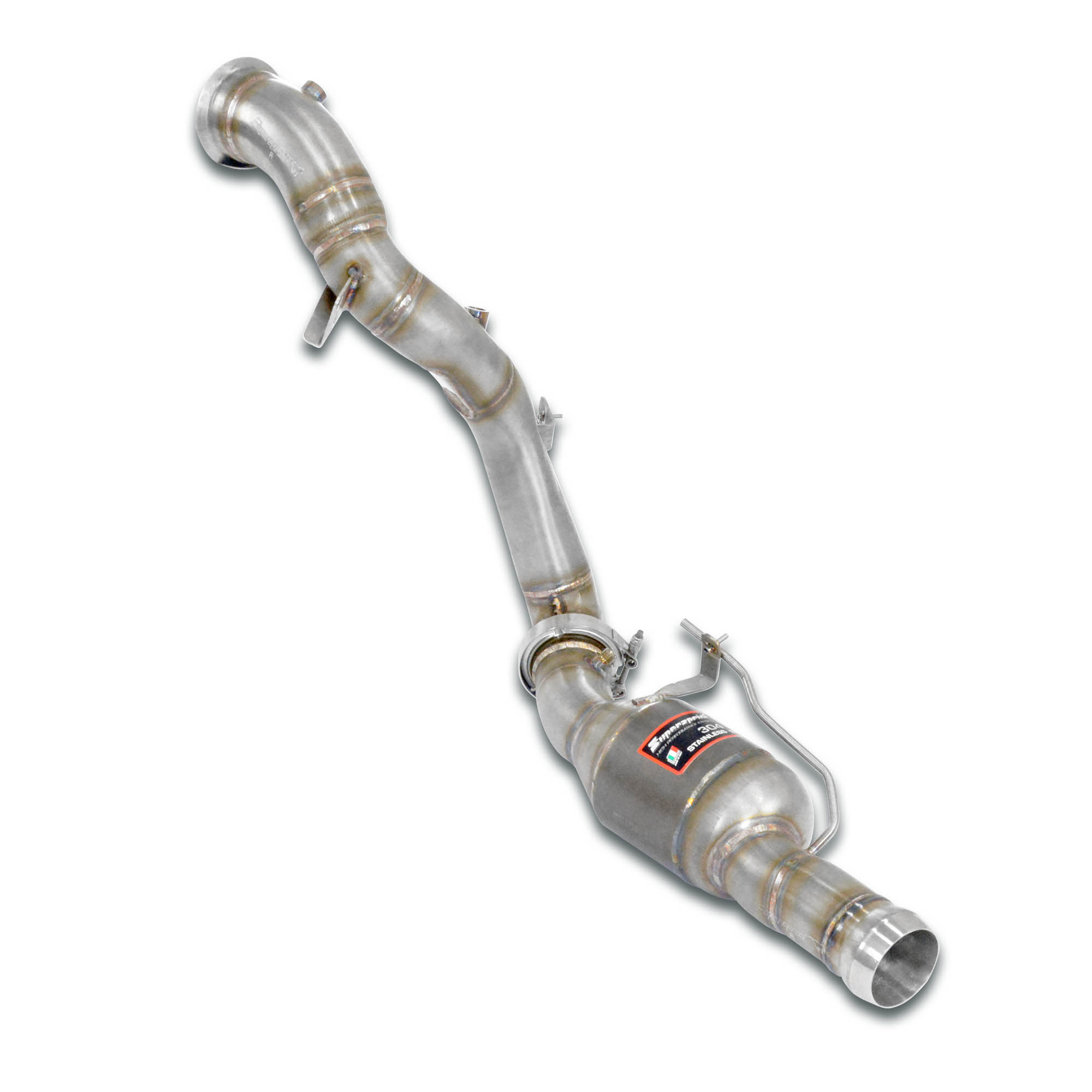 Downpipe Destro + catalizzatore metallico<br>(Elimina pre-catalizzatore)  
