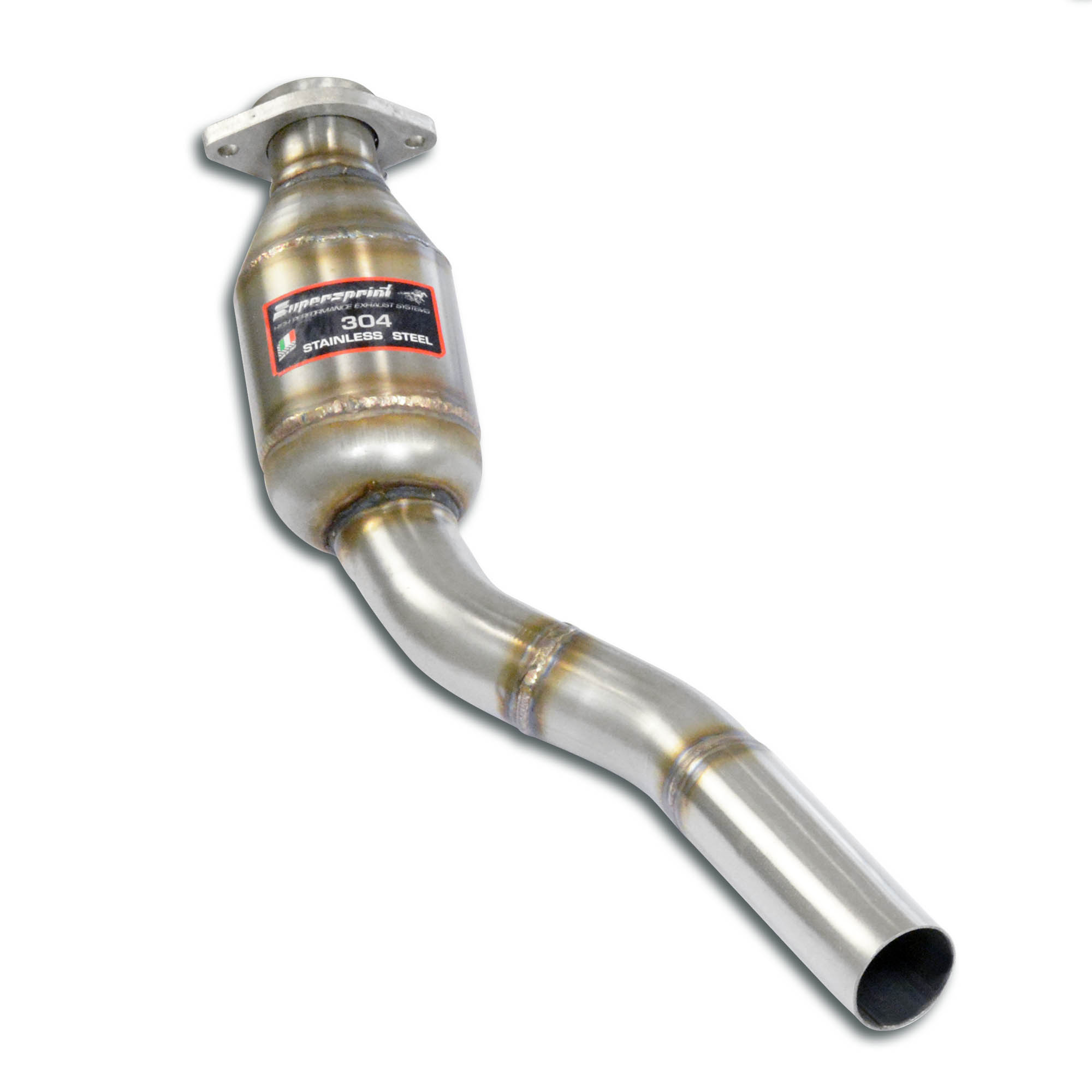 Downpipe Sinistro + Catalizzatore metallico 