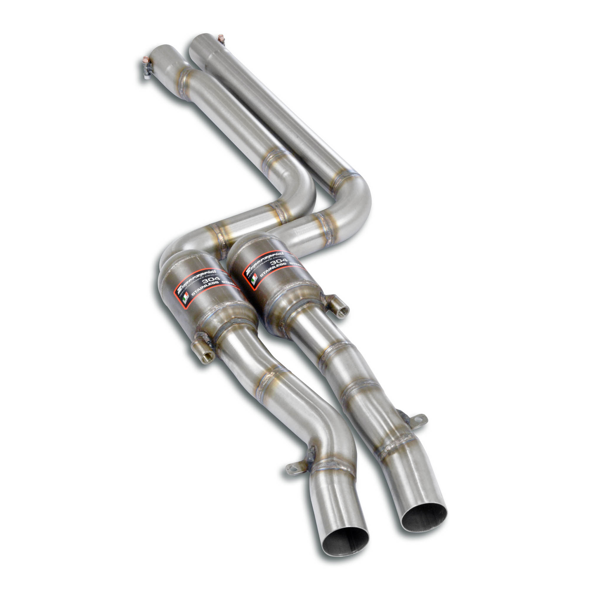 Anteriore + catalizzatore metallico destro - sinistro 100 CPSI
