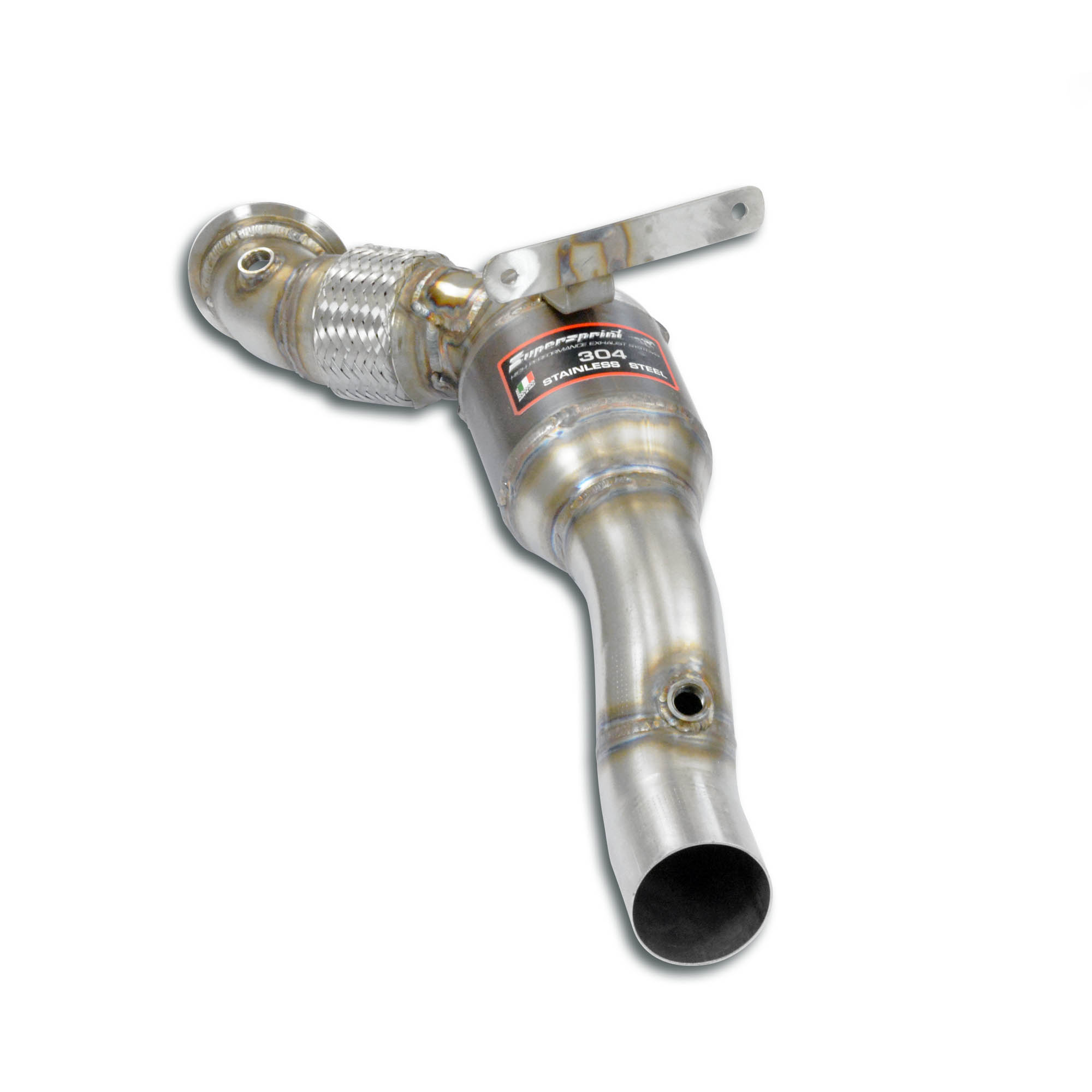 Downpipe Sinistro + catalizzatore metallico 