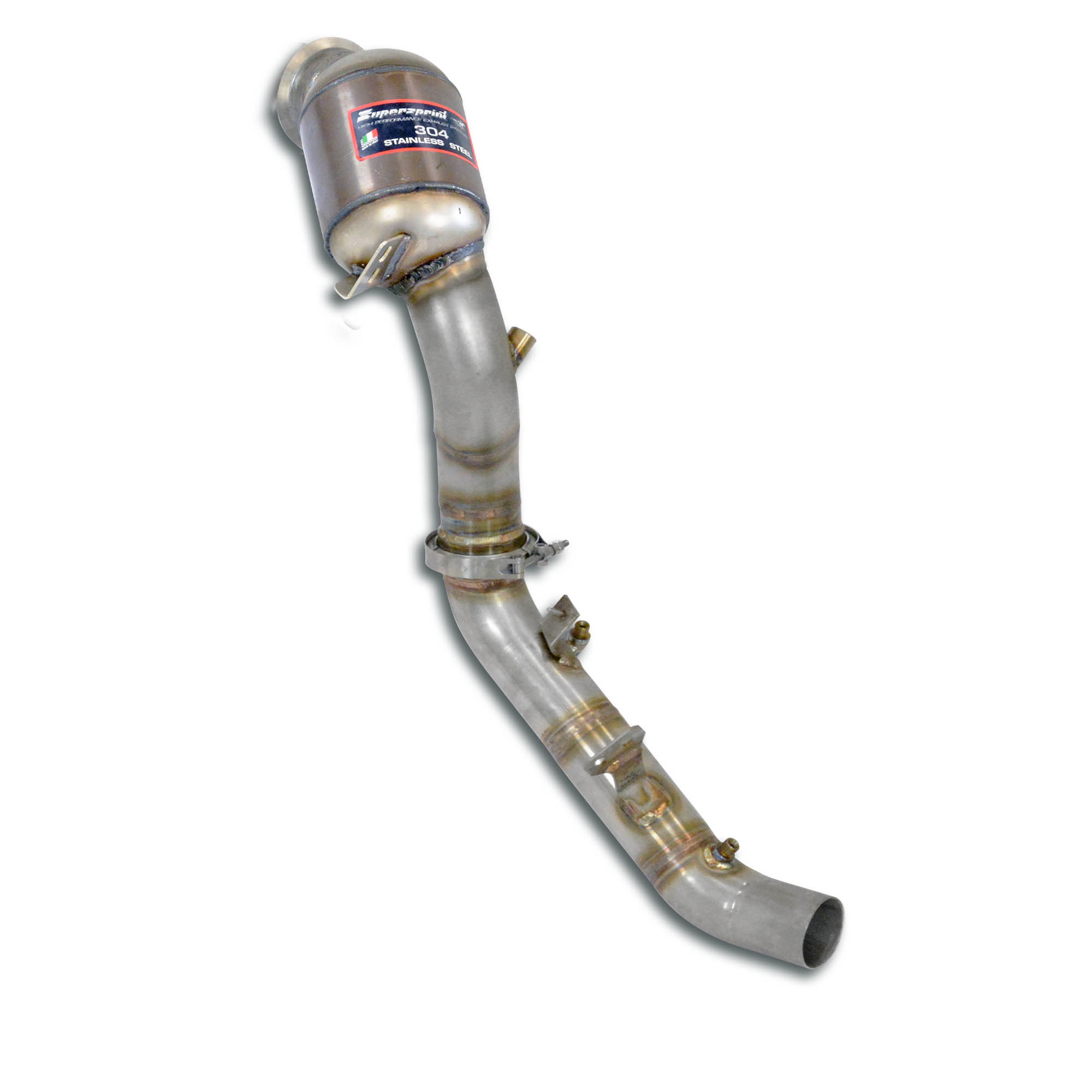 Downpipe Destro + pre-catalizzatore metallico<br>Elimina catalizzatore secondario + GPF 