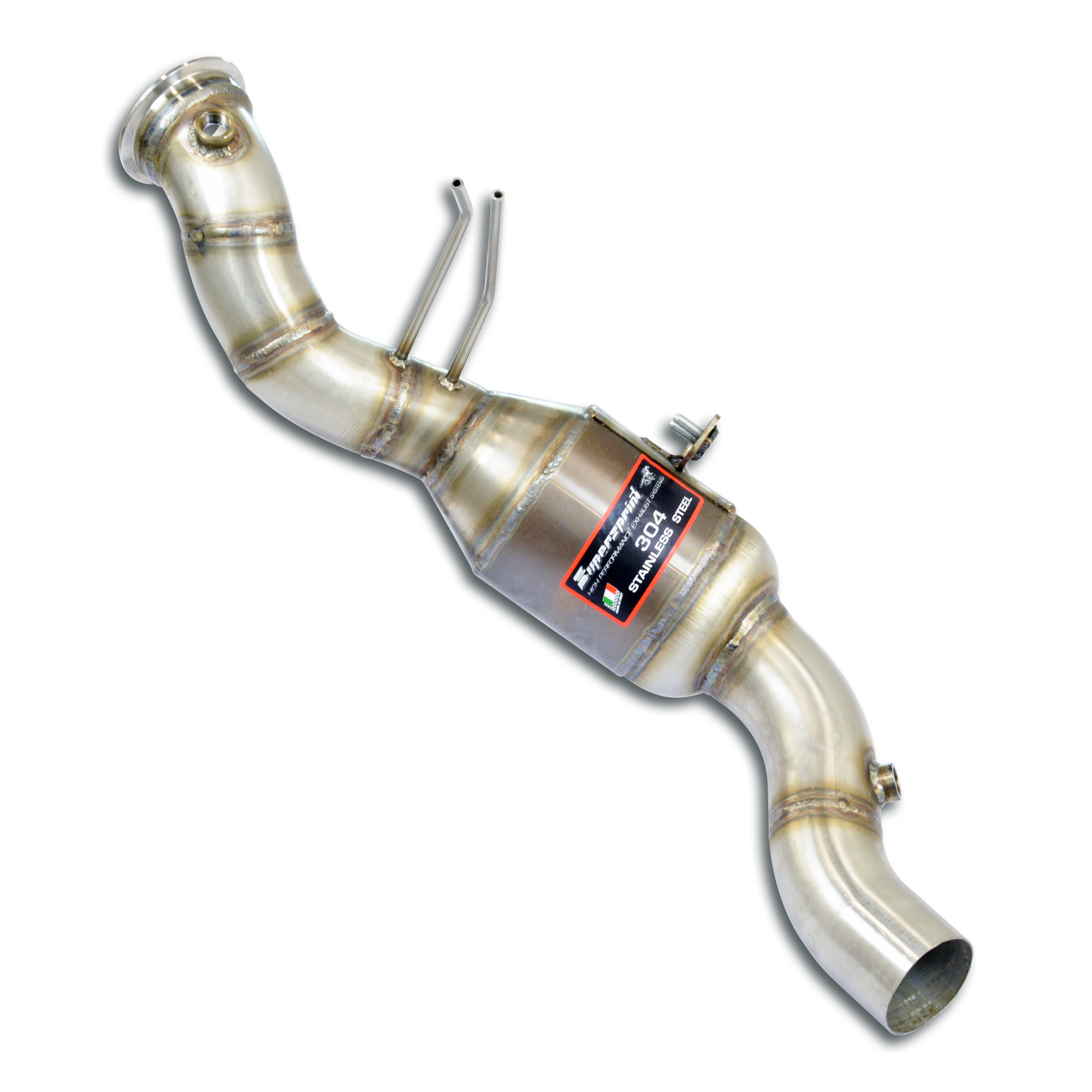 Downpipe Sinistro + Catalizzatore metallico 