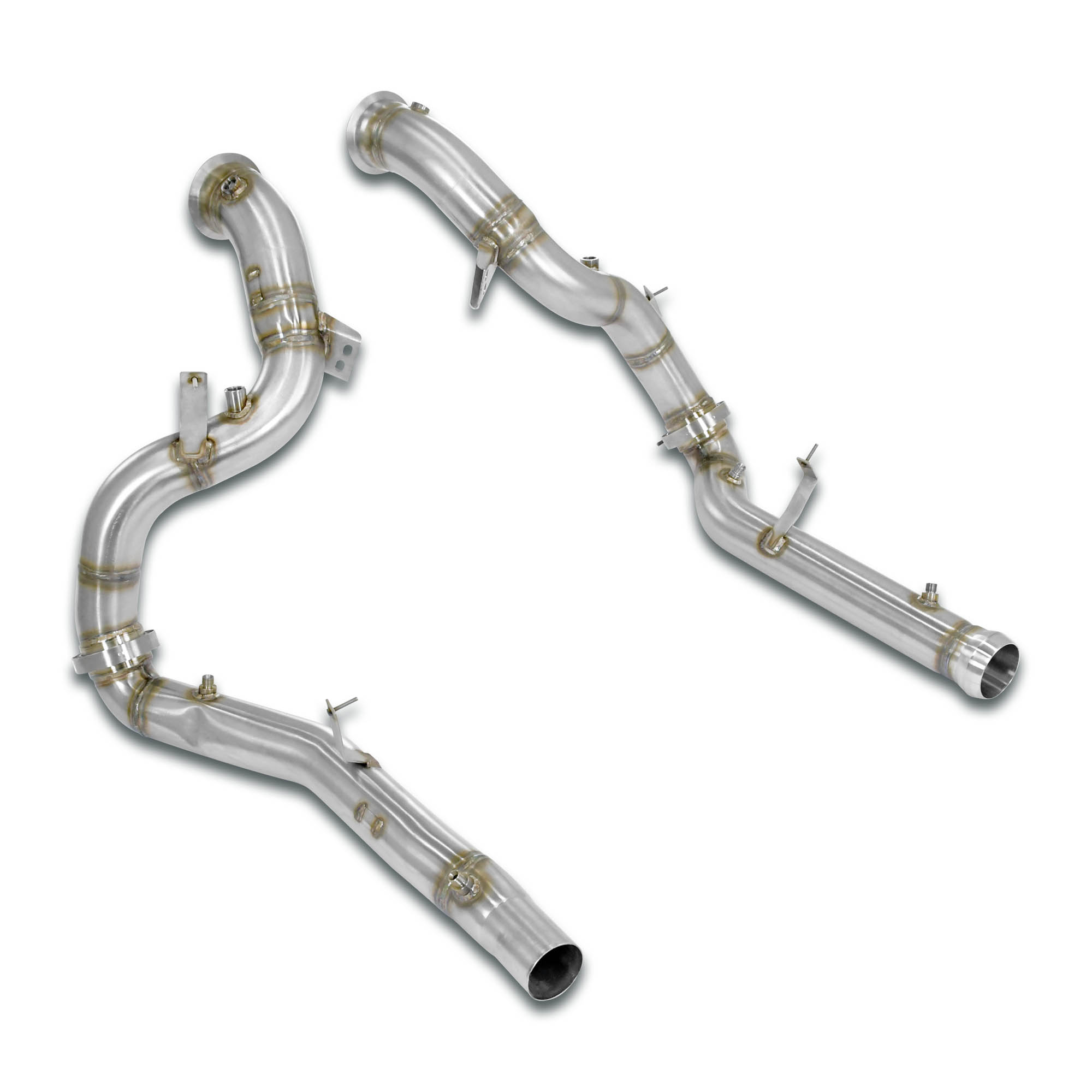 Kit downpipe Destro + Sinistro<br>Elimina catalizzatore primario e secondario + GPF 