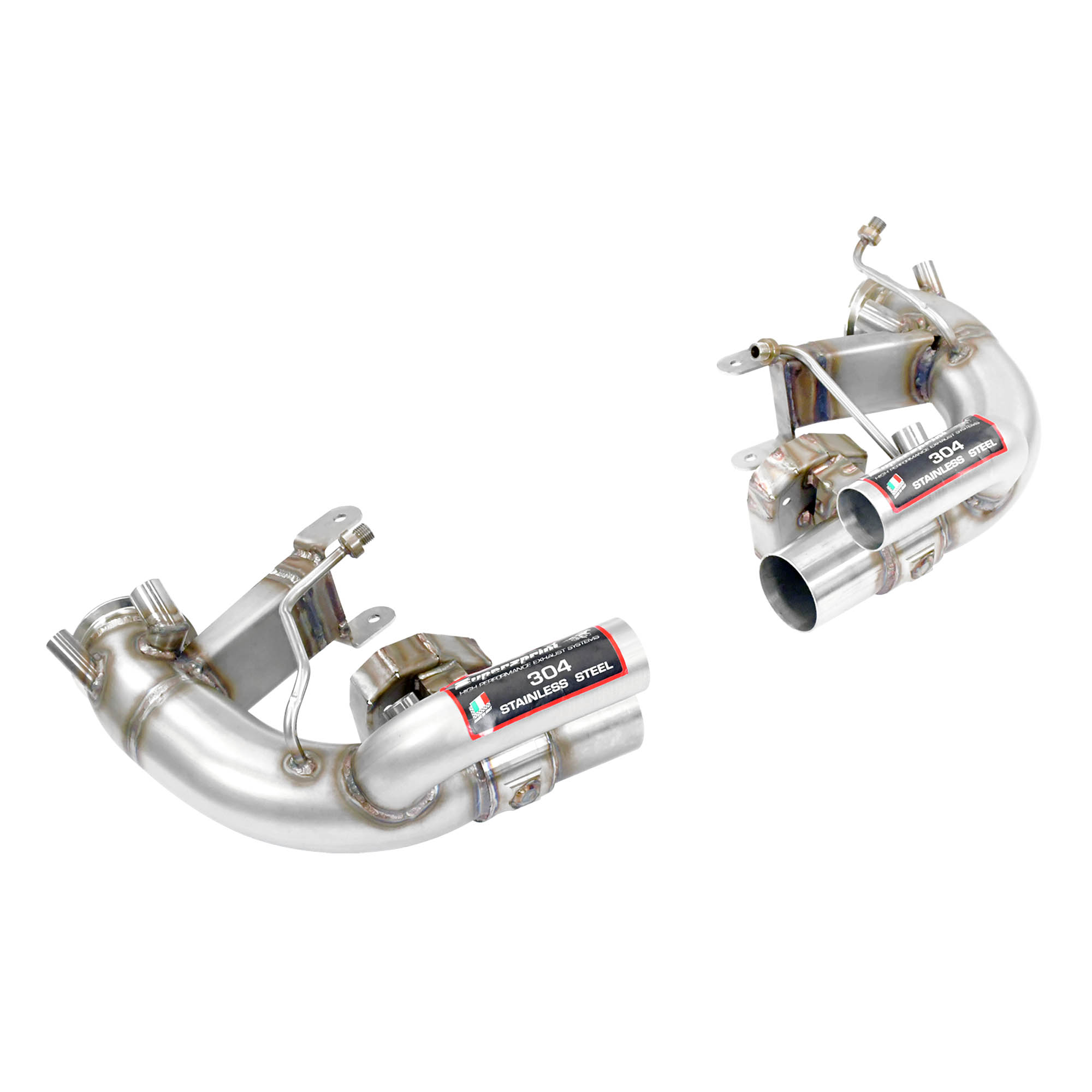 Kit tubi anteriori Destro - Sinistro<br>(Elimina catalizzatore + GPF) con valvola