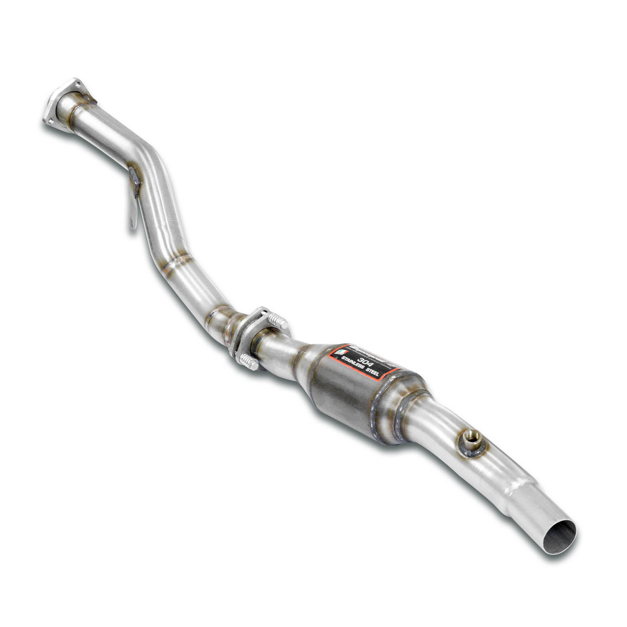 Downpipe sinistro + Catalizzatore metallico  