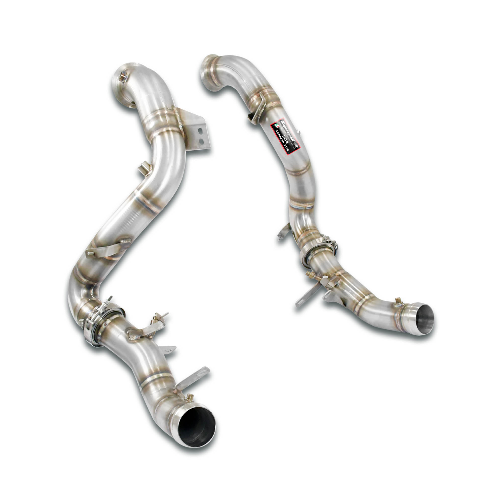 Kit downpipe Destro + Sinistro<br>(Elimina catalizzatore primario e secondario + GPF)