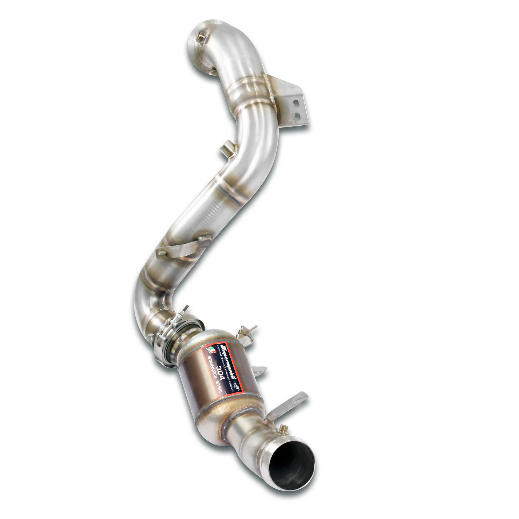 Downpipe Sinistro + catalizzatore metallico 100CPSI WRC<br>Elimina catalizzatore primario+ GPF
