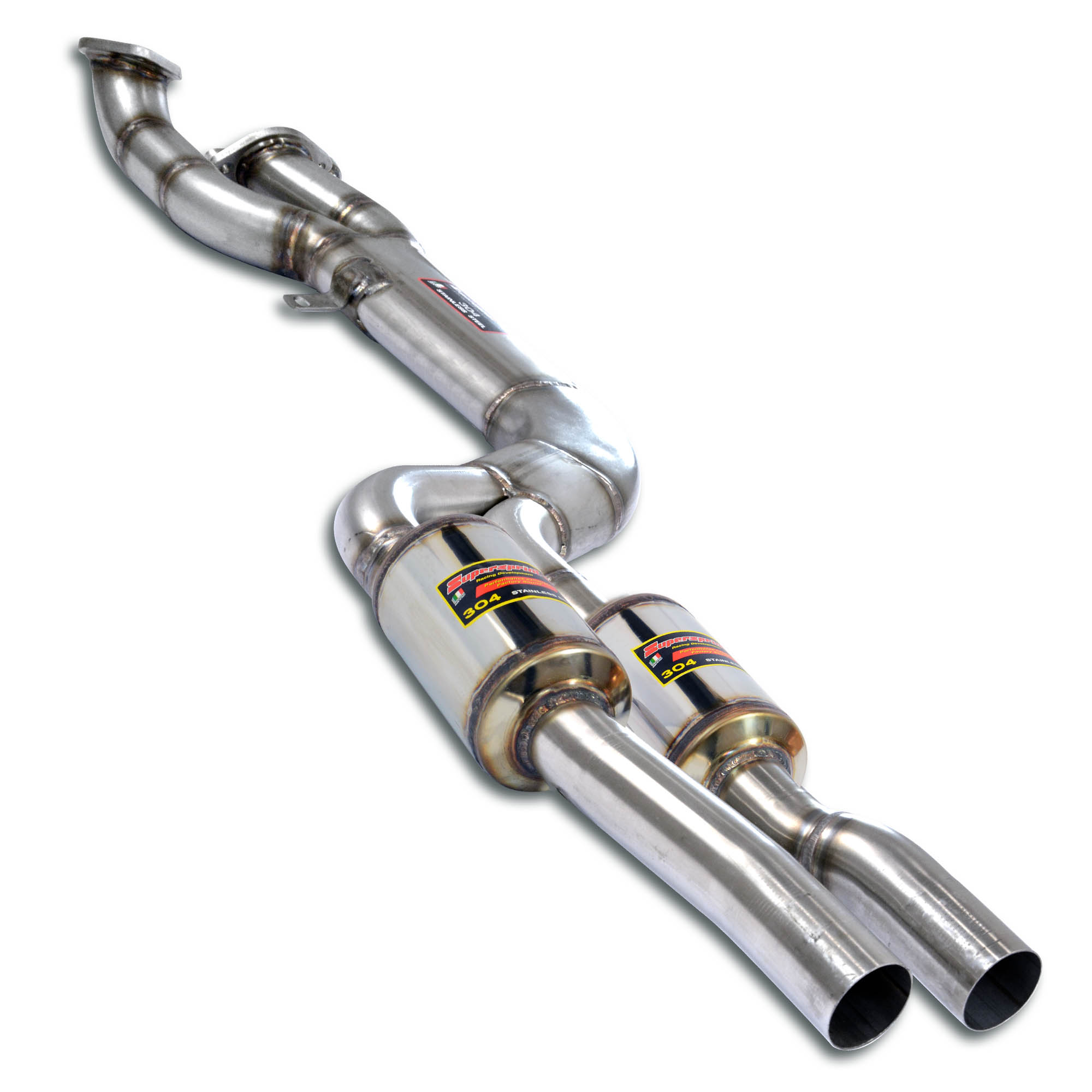 "J-Pipe" con silenziatori anteriori