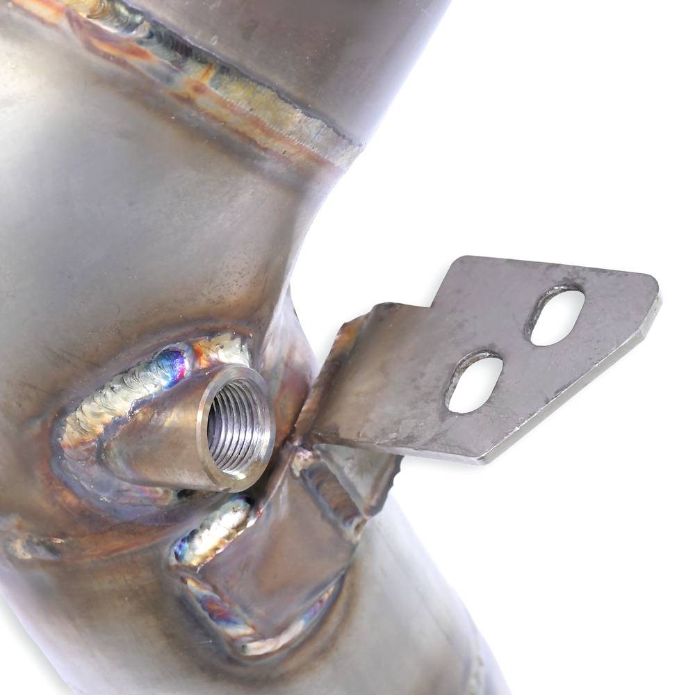 Kit tubo turbina + Catalizzatore metallico destro