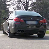 BMW M5 F10 sound con downpipe scatalizzati 986711