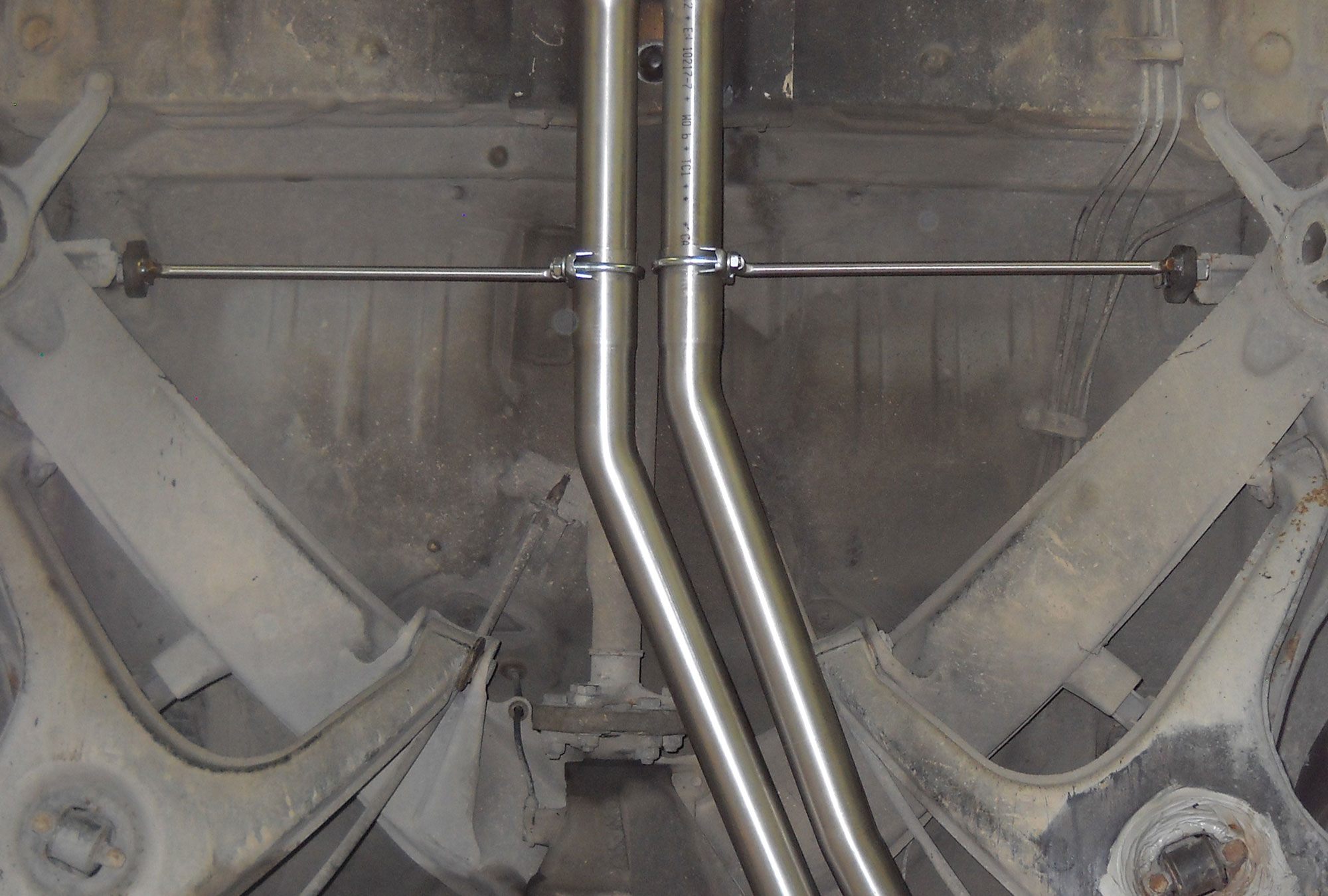 Kit tubi centrali + posteriore, terminali S-Bend<br>paraurti Standard