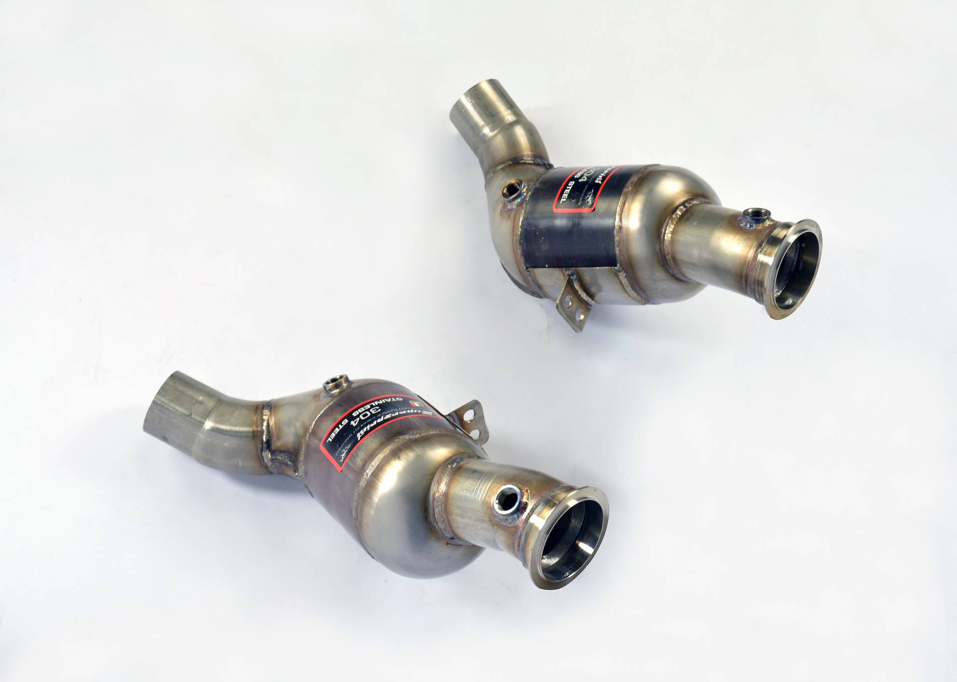 Downpipe sinistro + Catalizzatore metallico 200CPSI