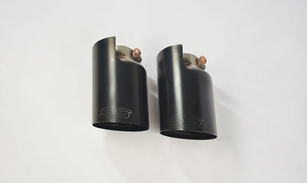 Kit terminali "Racing-Gun Metal Grey" Destro OO100 - Sinistro OO100 