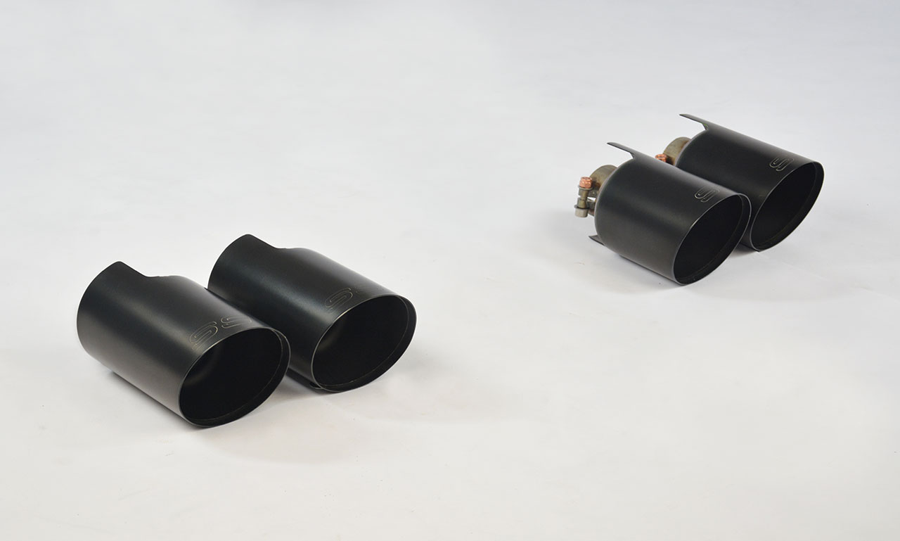 Kit terminali "Racing-Gun Metal Grey" Destro OO100 - Sinistro OO100 