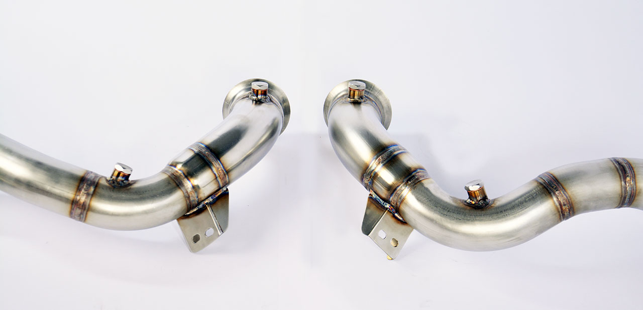 Kit downpipe Destro + Sinistro<br>(Elimina catalizzatore primario e secondario)
