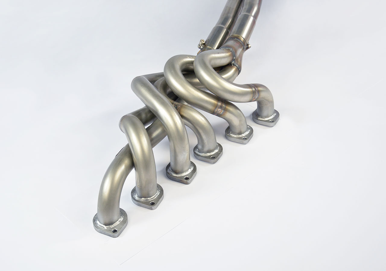Collettore + tubi raccordo 100% Inox<br>(Guida a sinistra)