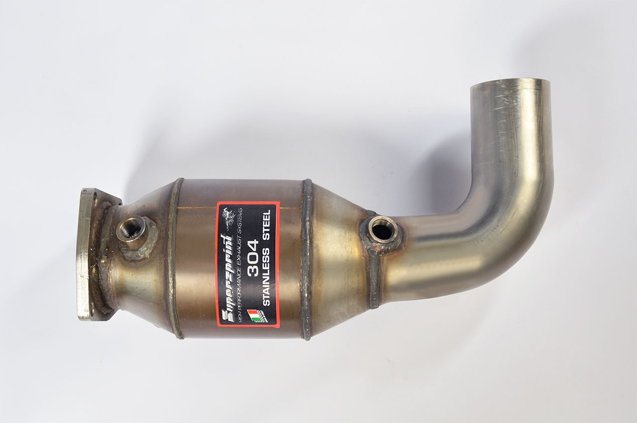 Scarico anteriore Sinistro con catalizzatore metallico 200CPSI