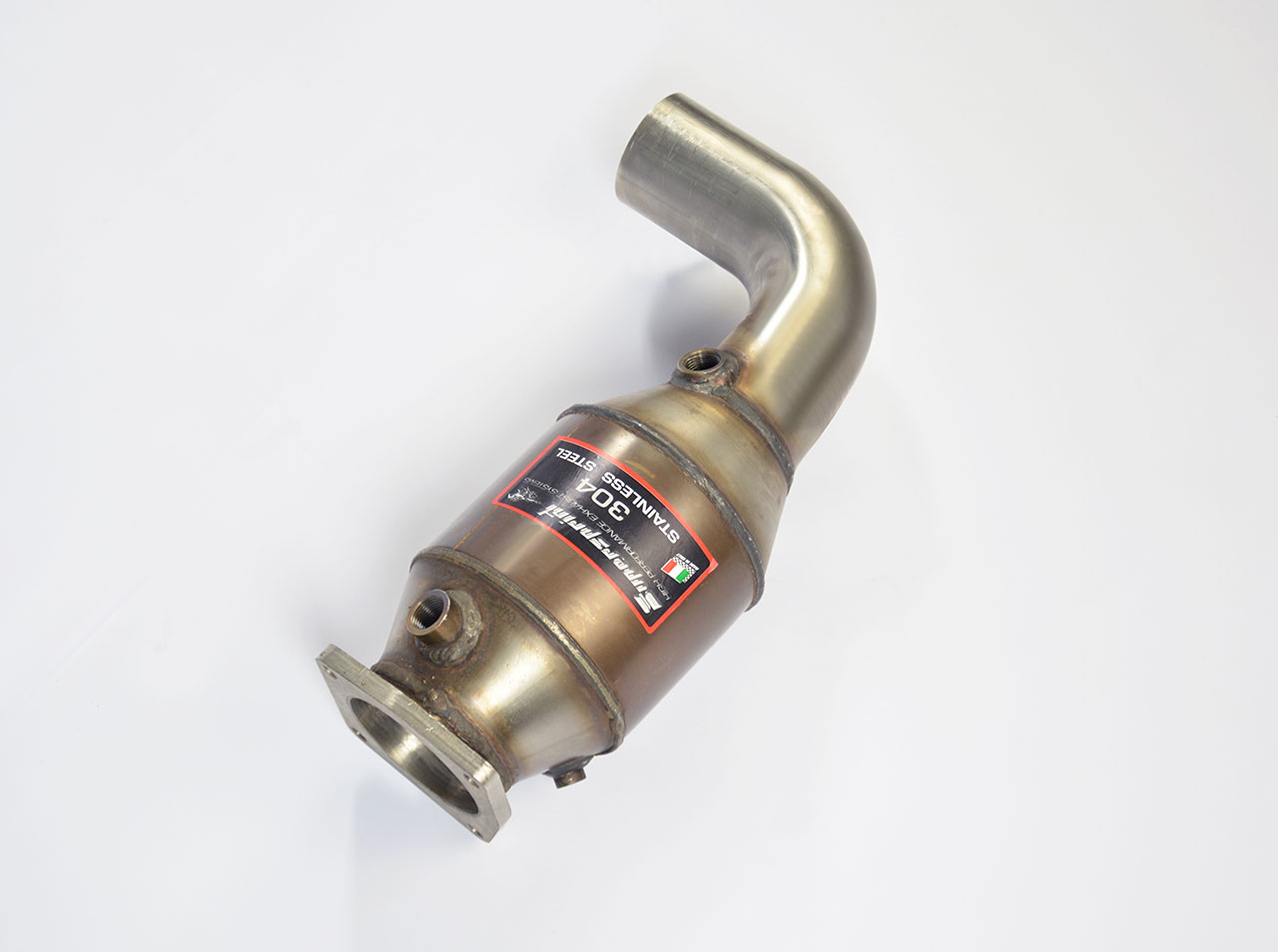 Scarico anteriore Sinistro con catalizzatore metallico 100CPSI