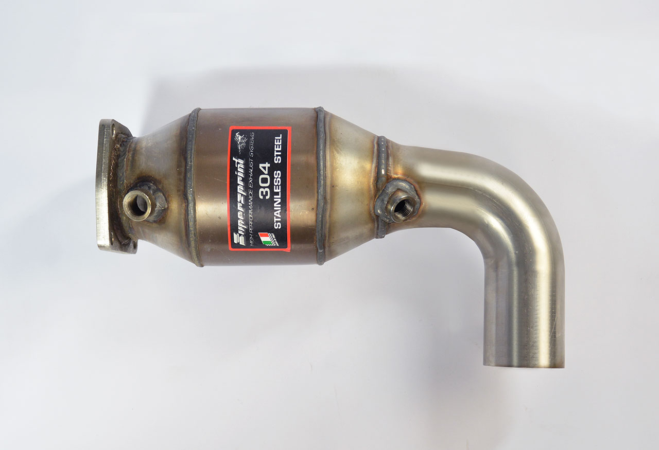 Scarico anteriore Destro con catalizzatore metallico 200CPSI