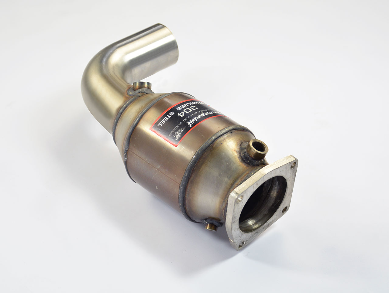 Scarico anteriore Destro con catalizzatore metallico 200CPSI