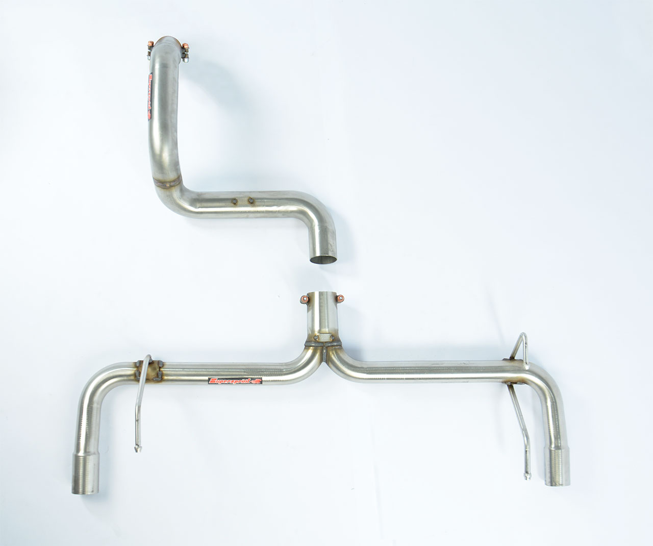 Kit tubo posteriore Destro - Sinistro<br>(Elimina silenziatore posteriore di serie)
